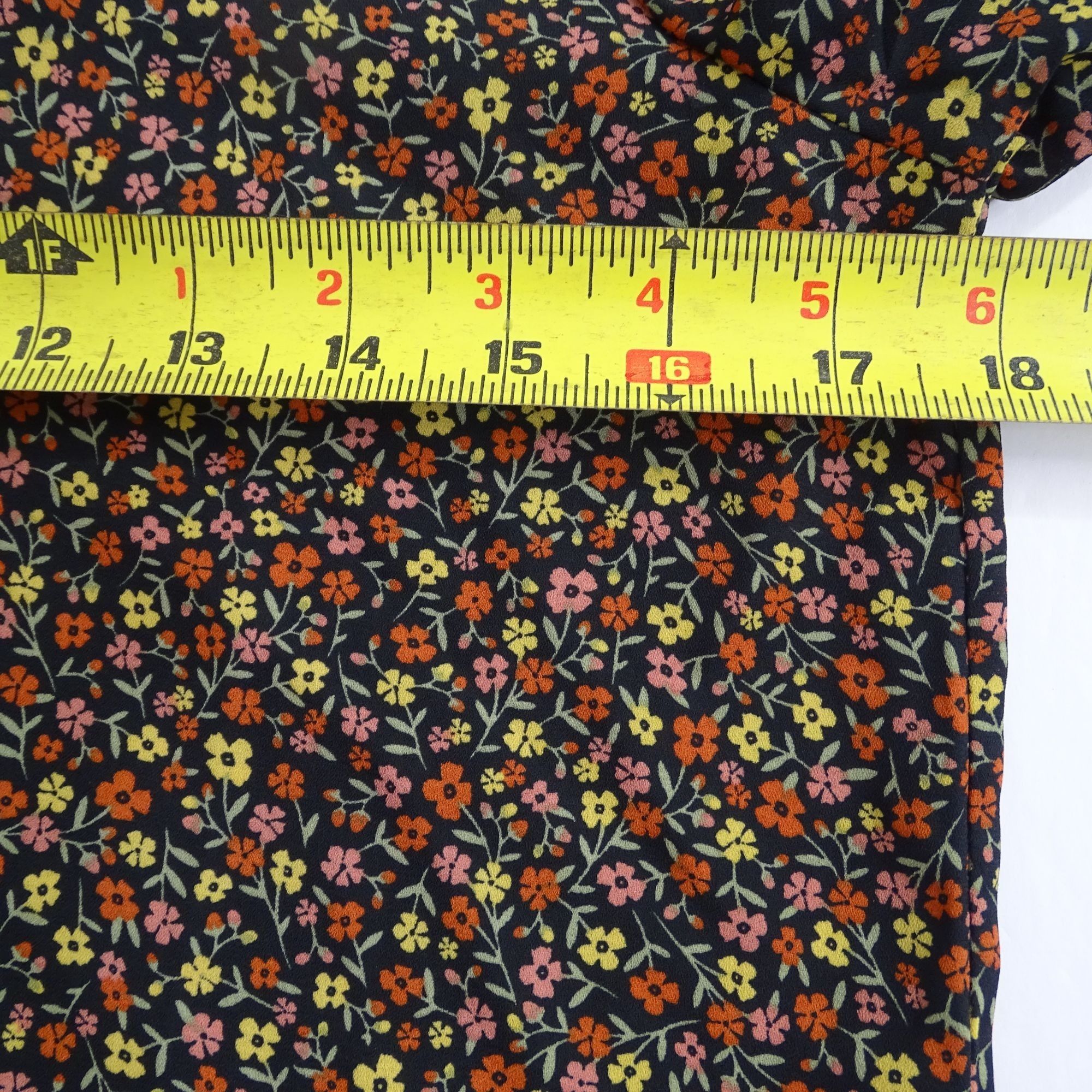 Simons Twik Par Simons Black Floral Long Sleeve Smocked High Neck Size XS / US 0-2 / IT 36-38 - 10 Thumbnail