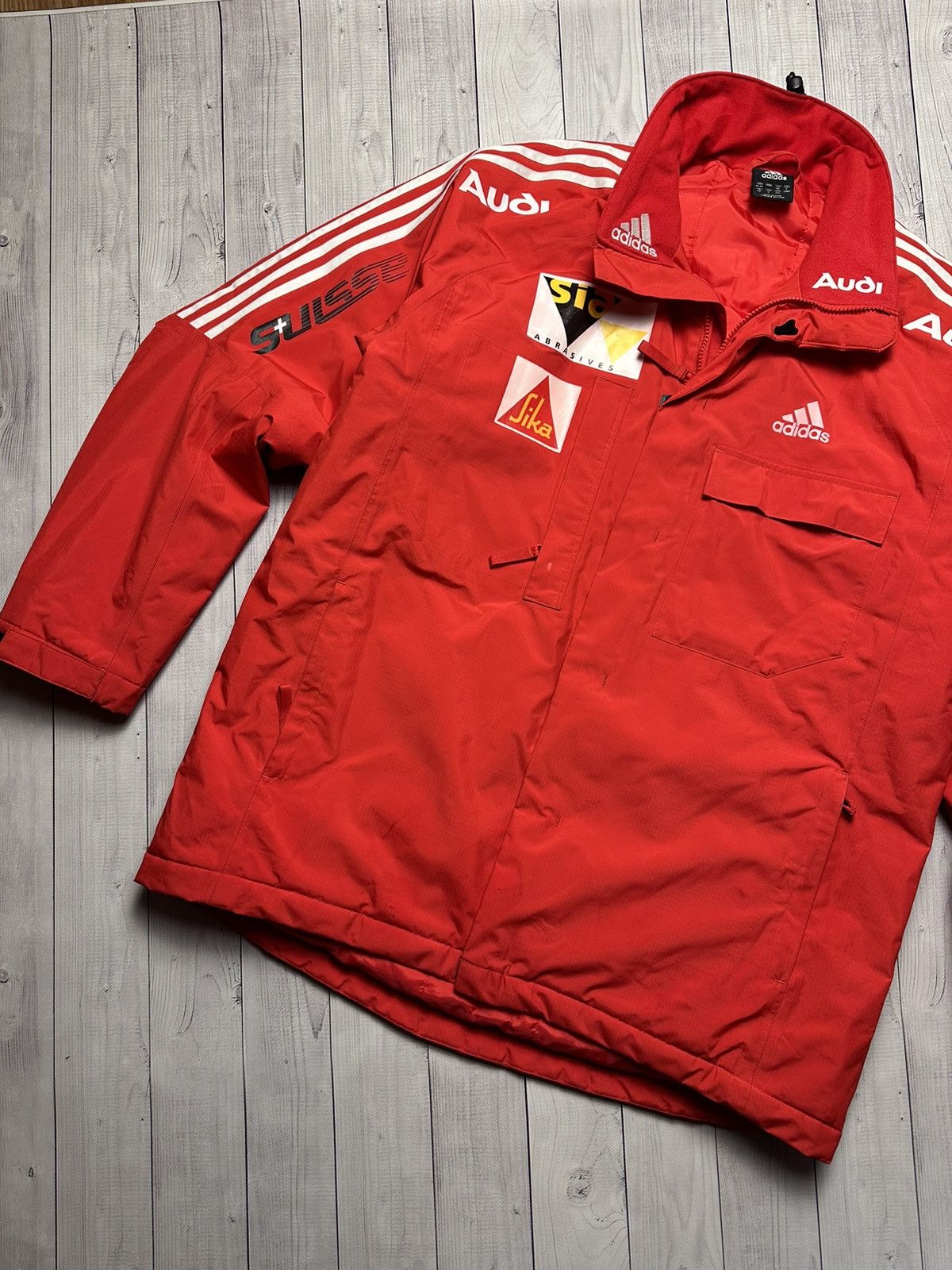 Adidas Audi x Adidas Ski Suit Suisse Size US XL / EU 56 / 4 - 3 Thumbnail