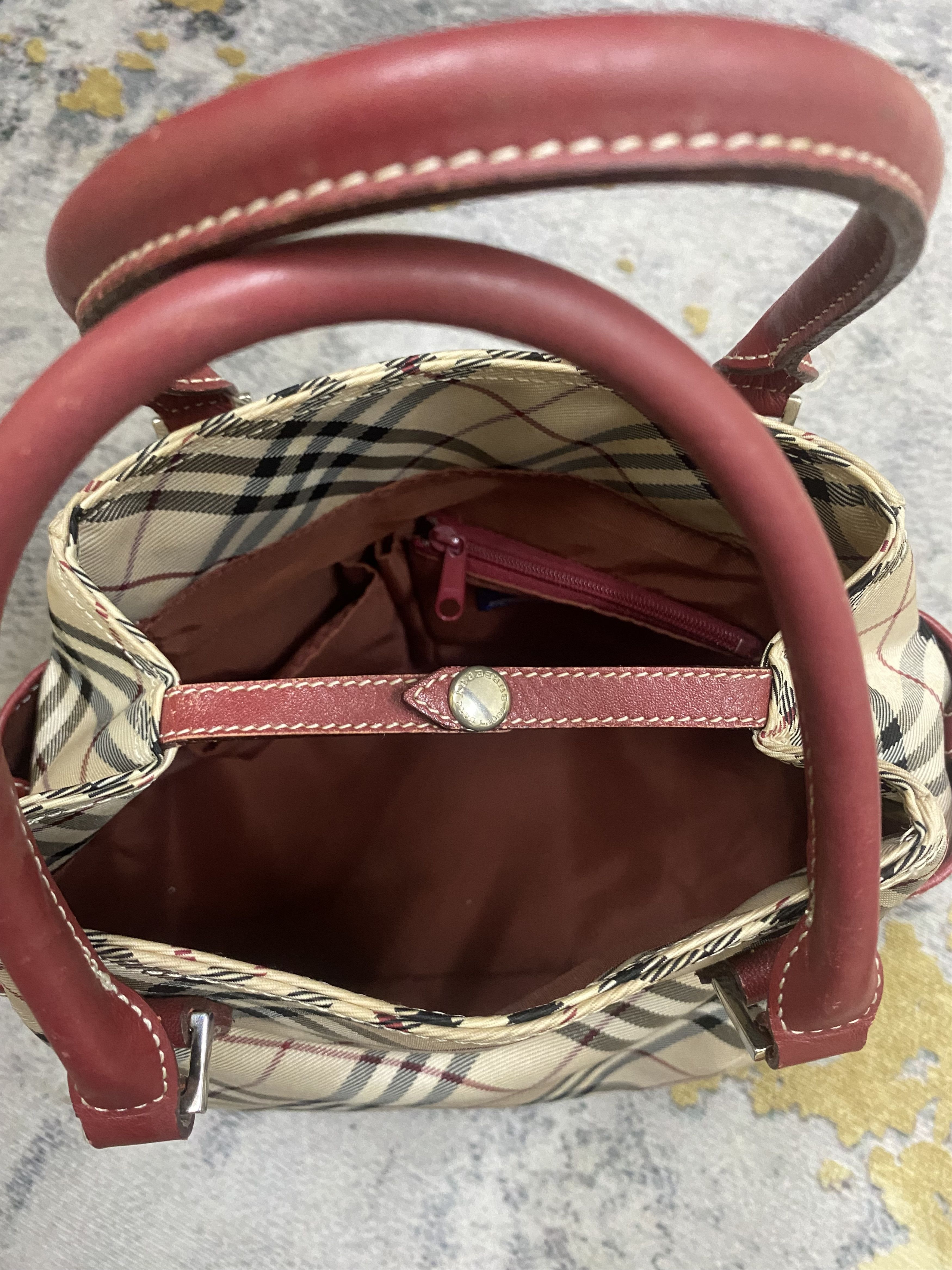 Burberry Burberry Nova Check Nylon Leather Bag Size ONE SIZE - 8 Thumbnail