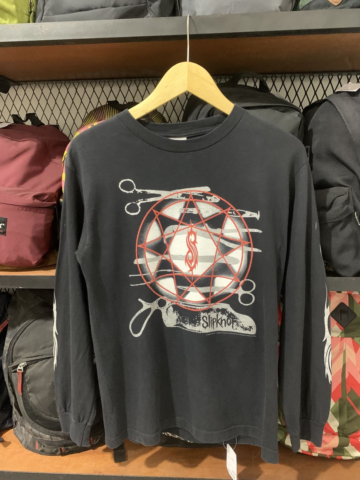 Vintage vintage slipknot longslevees tshirt Size US S / EU 44-46 / 1 - 1 Thumbnail