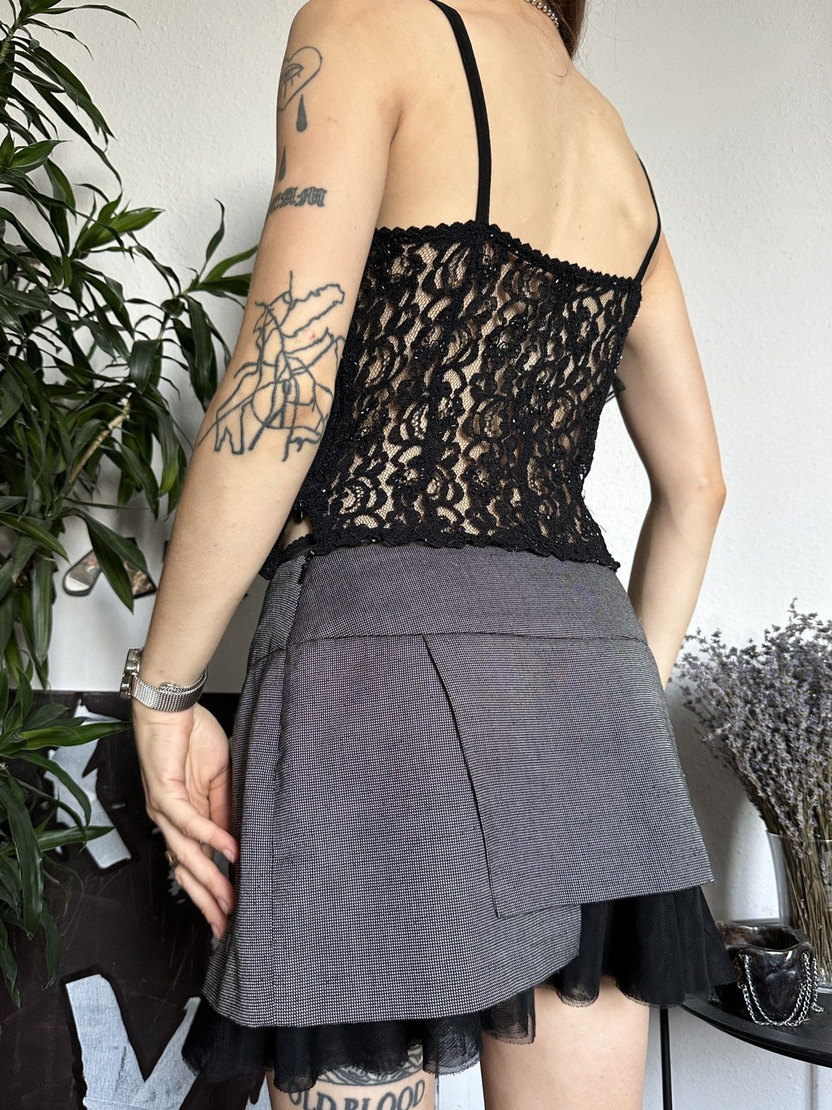 Designer × Vintage Gorgeous Evening Silk Beaded Cami Top Bustier Blouse Size S / US 4 / IT 40 - 7 Thumbnail