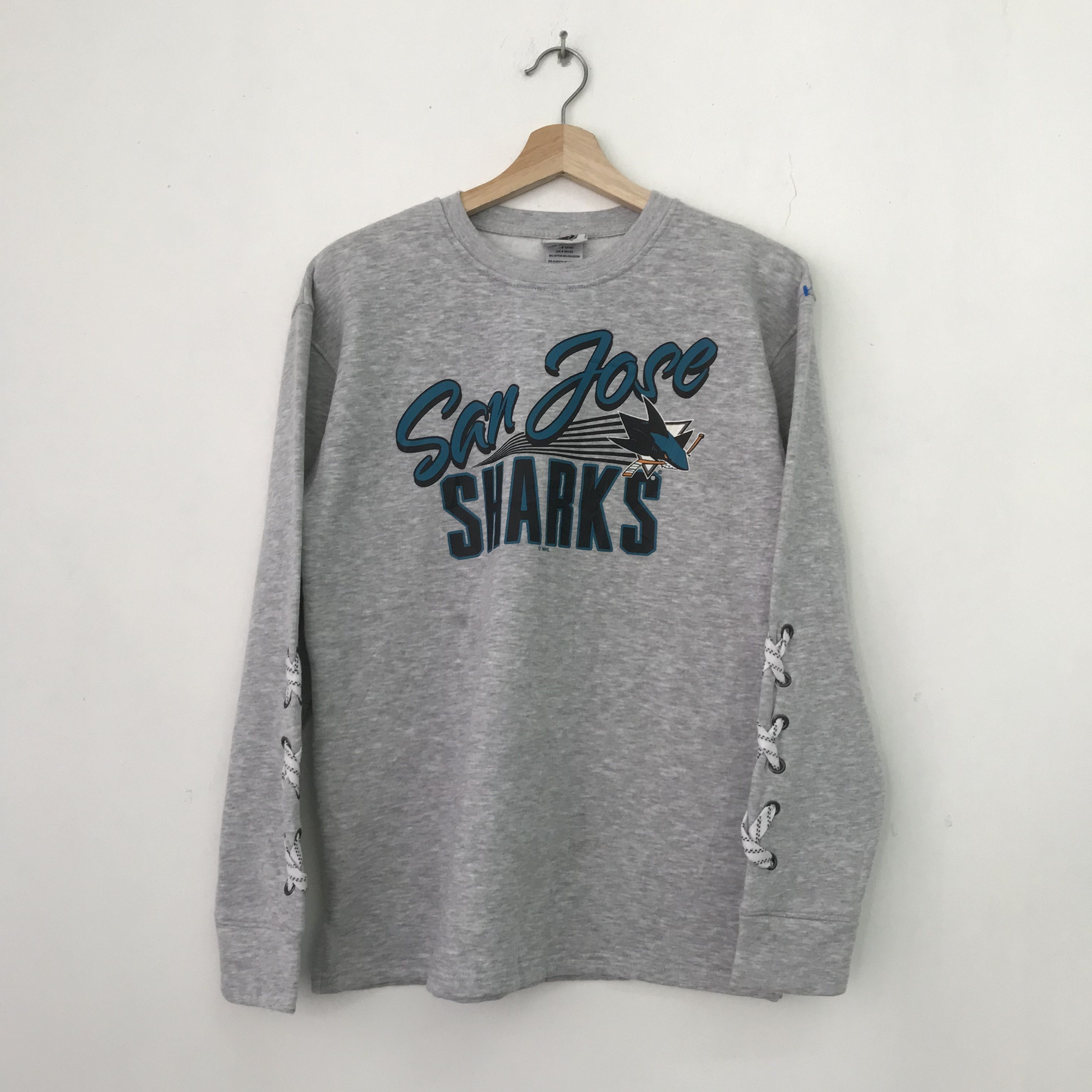 Vintage San Jose Sharks Hockey Gray Sweatshirt - 334 Size US S / EU 44-46 / 1 - 5 Thumbnail
