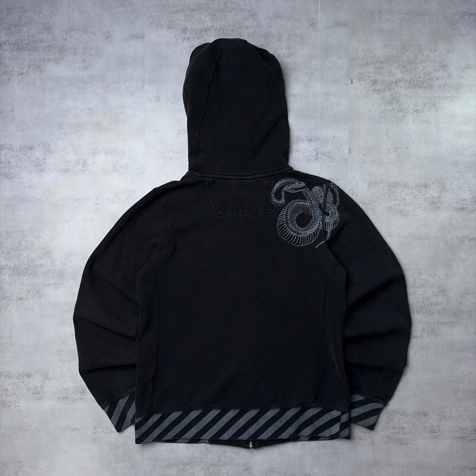 Volcom Y2K Black Volcom Grunge Surfwear Gothic Zip Up Hoodie Size M / US 6-8 / IT 42-44 - 2 Thumbnail