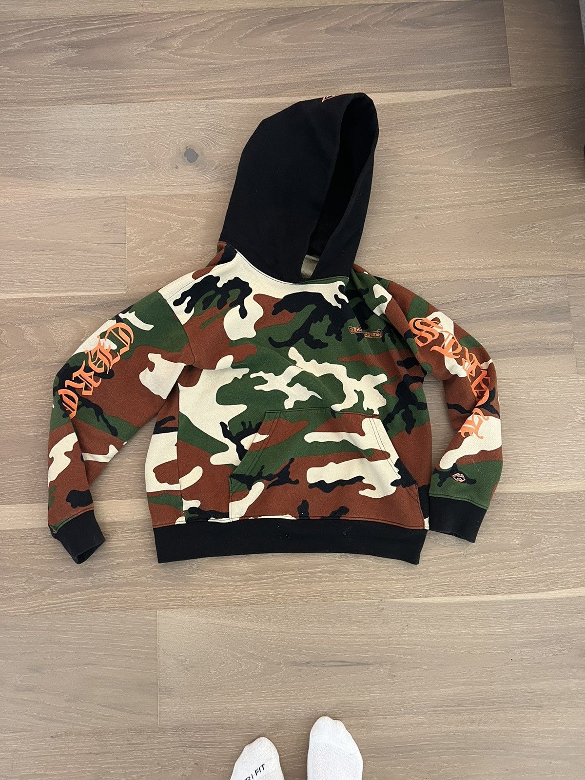 Chrome Hearts × Matty Boy Matty Boy x Chrome Heart caution hoodie 