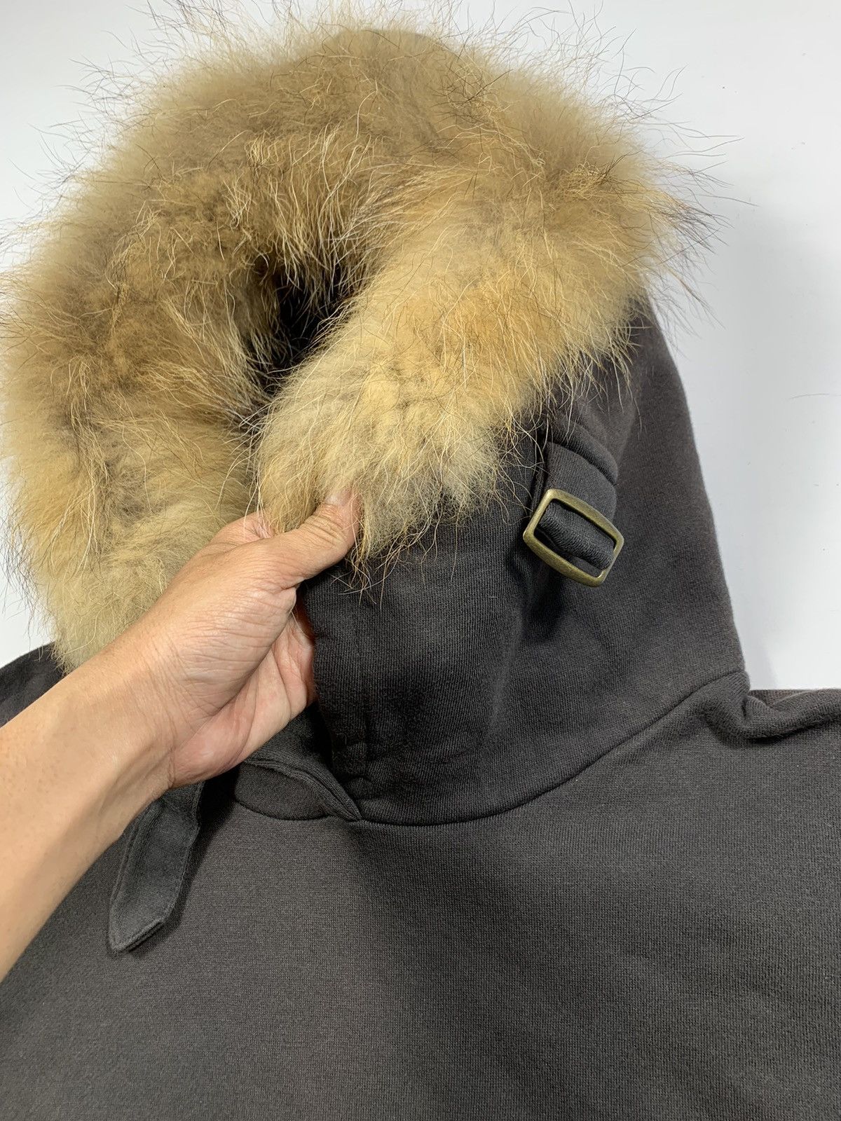 If Six Was Nine × Japanese Brand × Le Grande Bleu (L.G.B.) UNDEFINED CRAZY FADED FUR HOODIE JACKET IFSIX LGB STYLE Size US M / EU 48-50 / 2 - 4 Thumbnail