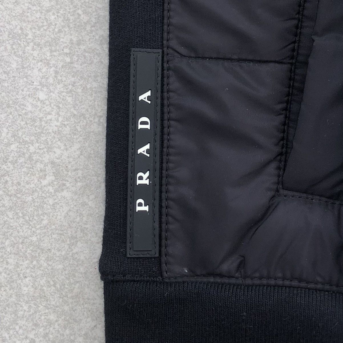Prada SS19 Prada Black Nylon Paneled Hybrid Jacket Size US M / EU 48-50 / 2 - 7 Thumbnail