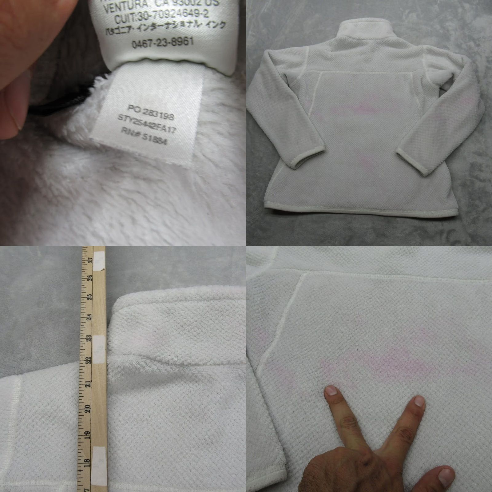 Patagonia Patagonia Pullover Womens M White Snap Fleece Women Tool Super Soft Waffle READ Size M / US 6-8 / IT 42-44 - 8 Thumbnail