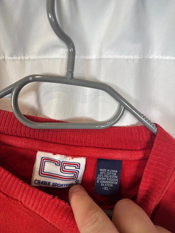 Designer Vintage Wisconsin Sweatshirt Size US XL / EU 56 / 4 - 6 Thumbnail
