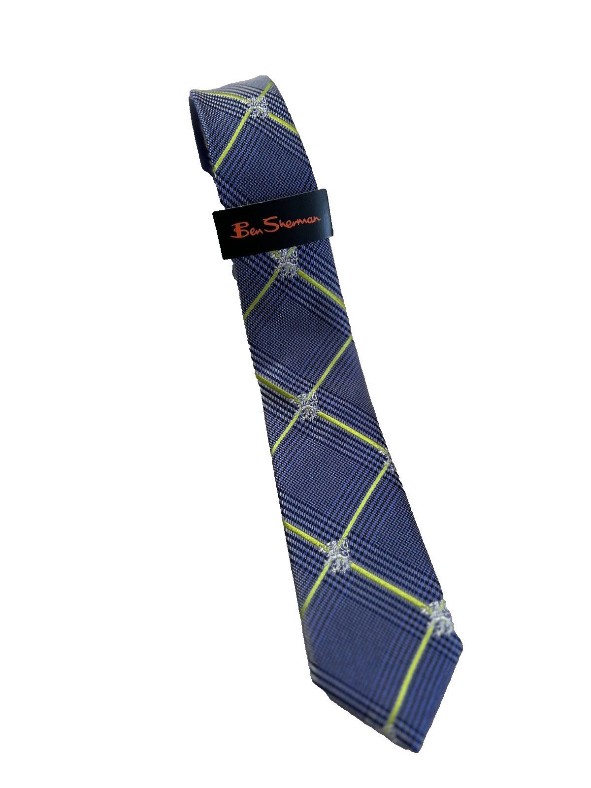 Ben Sherman Ben Sherman Silk Tie Blue Green Size ONE SIZE - 1 Thumbnail