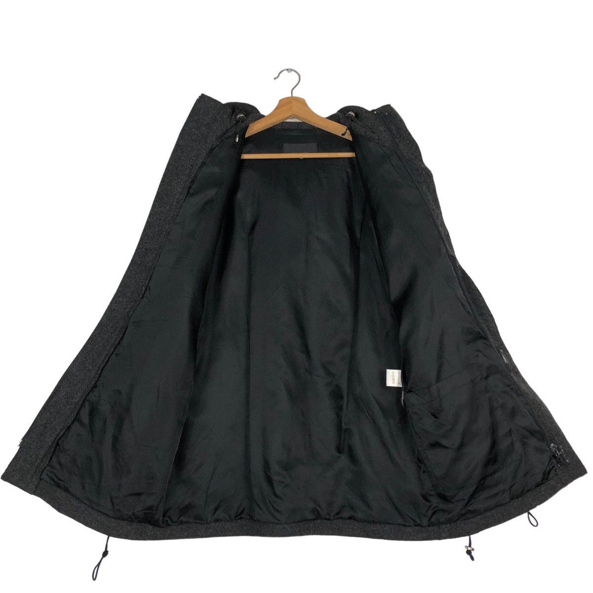 Issey Miyake 🔥Rich Black - Wool Hunting Jacket Double Layer Tete Homme Size US L / EU 52-54 / 3 - 11 Thumbnail