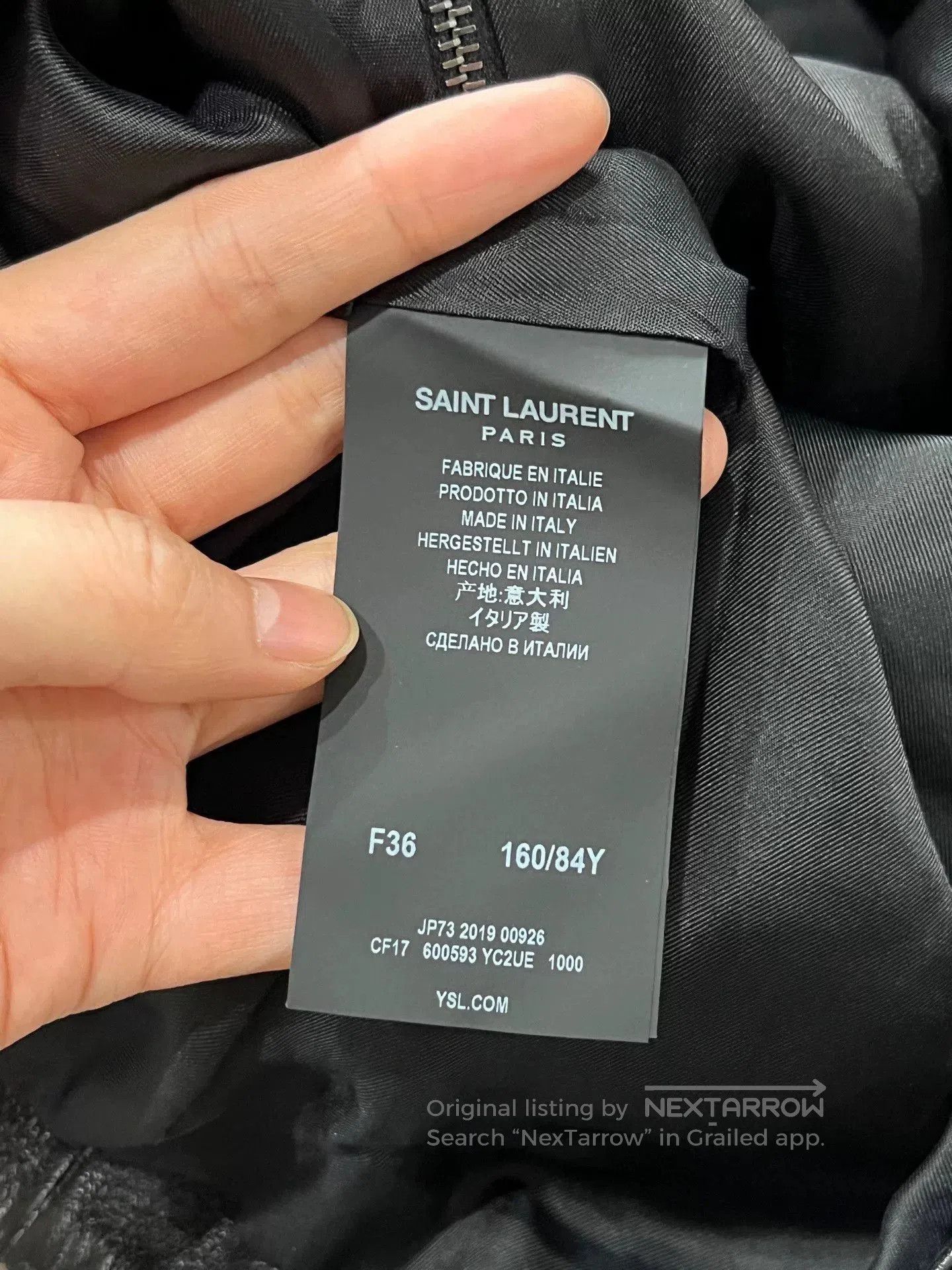Saint Laurent Paris black leather ruffled dress by saint laurent. Size S / US 4 / IT 40 - 5 Thumbnail