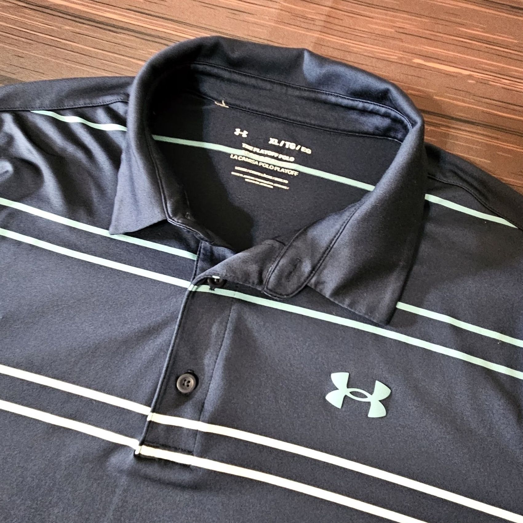 Under Armour Under Armour Polo Shirt Navy Blue Performance XL MEN'S S/S Size US XL / EU 56 / 4 - 2 Thumbnail