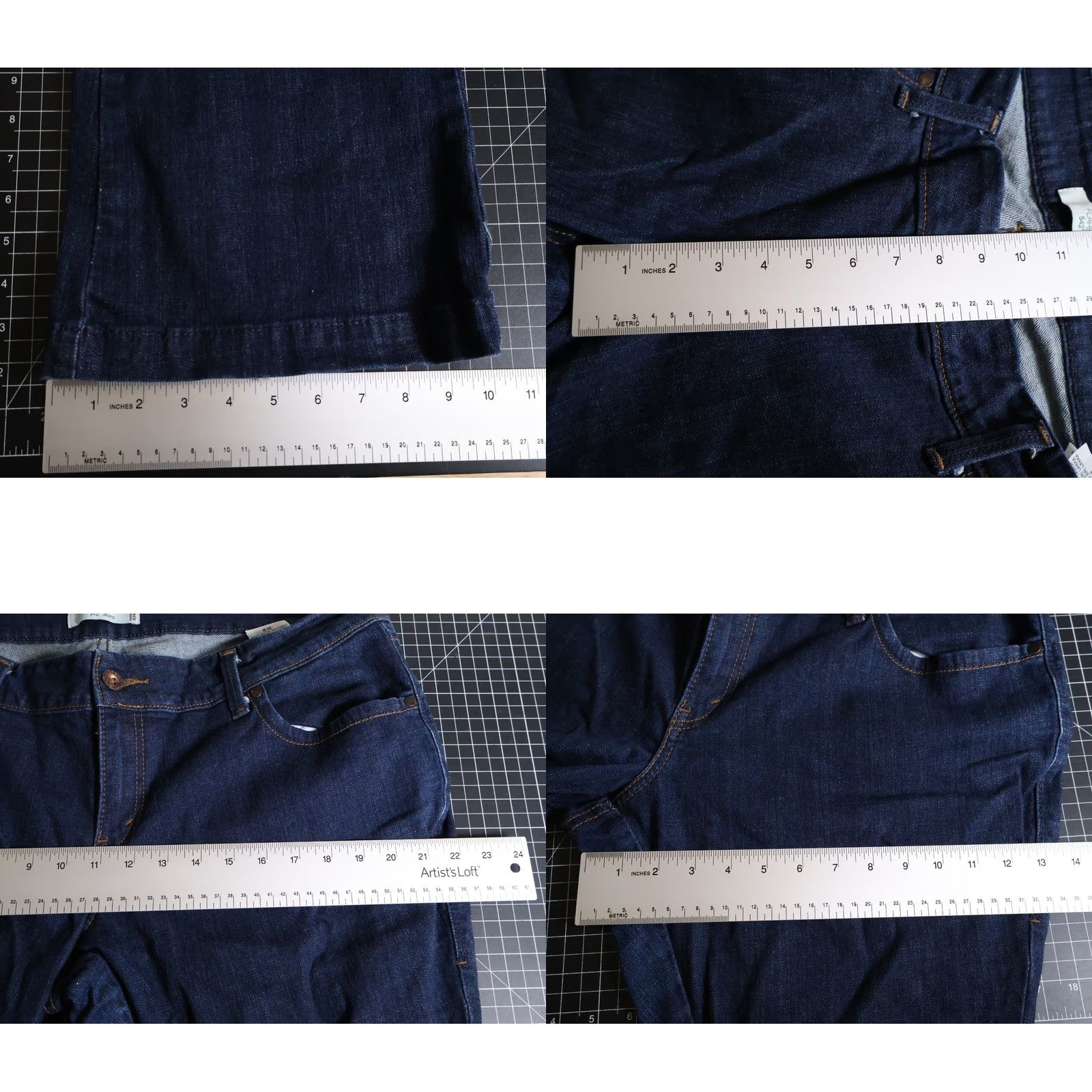 Levi's VINTAGE Levi's 542 Flare Jeans Women 20 M (39 x 31) Dark Blue Denim Hippie Bohemian Retro Hipster Jeans Women Mens? Size 42" / US 20 - 8 Thumbnail