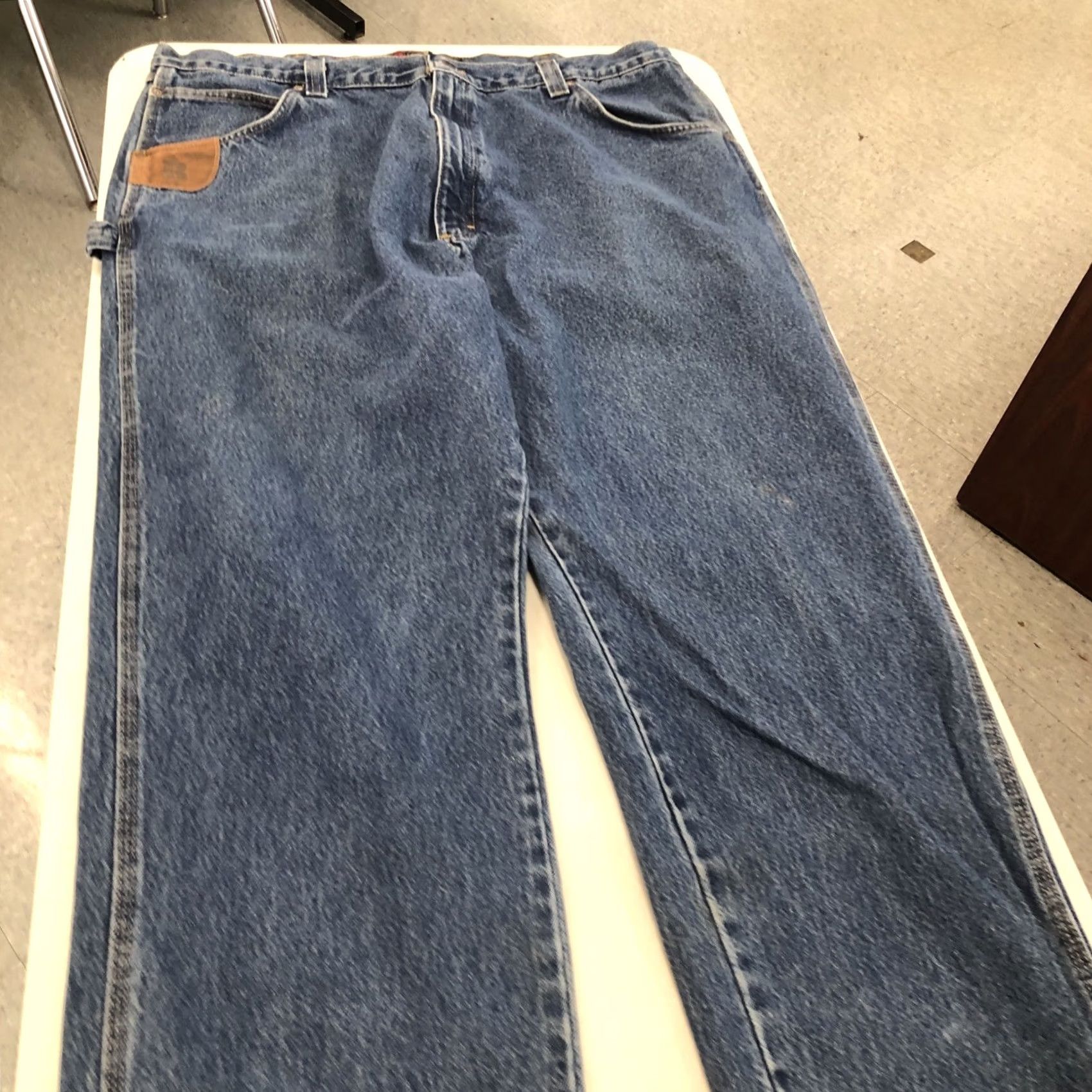 Wrangler Wrangler RIGGS WORKWEAR 40x30.5 Jeans Mens Dark Wash Denim Size US 40 / EU 56 - 7 Thumbnail