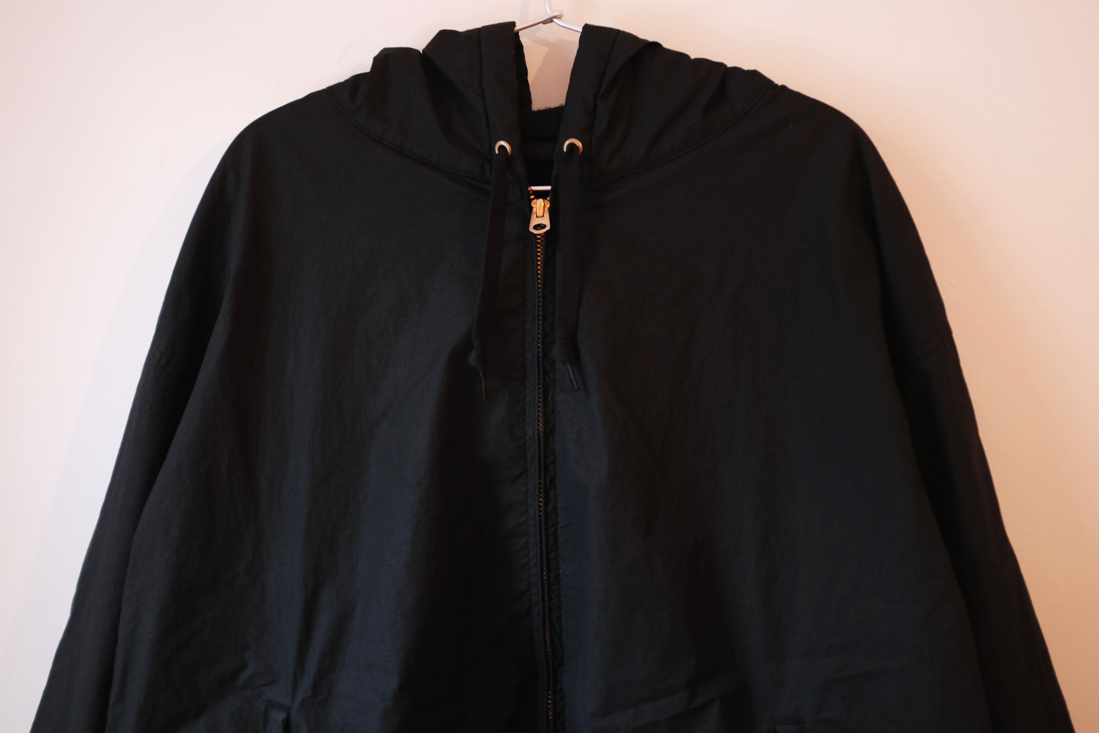 Comoli Cotton Nylon Zip Parka, Black Size US M / EU 48-50 / 2 - 3 Thumbnail