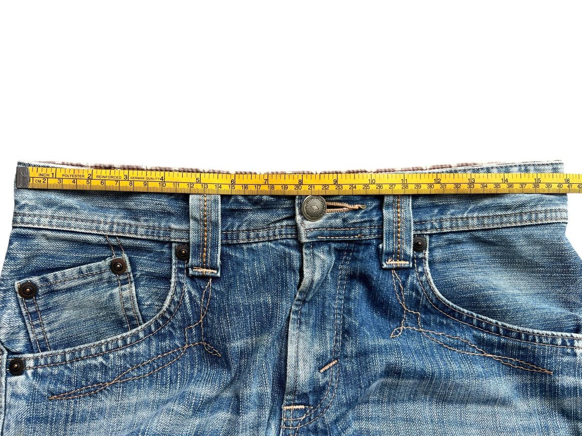 Edwin Vintage Edwin XV Distressed Denim Flare Jeans 32x33.5 Size 32" / US 10 / IT 46 - 12 Thumbnail