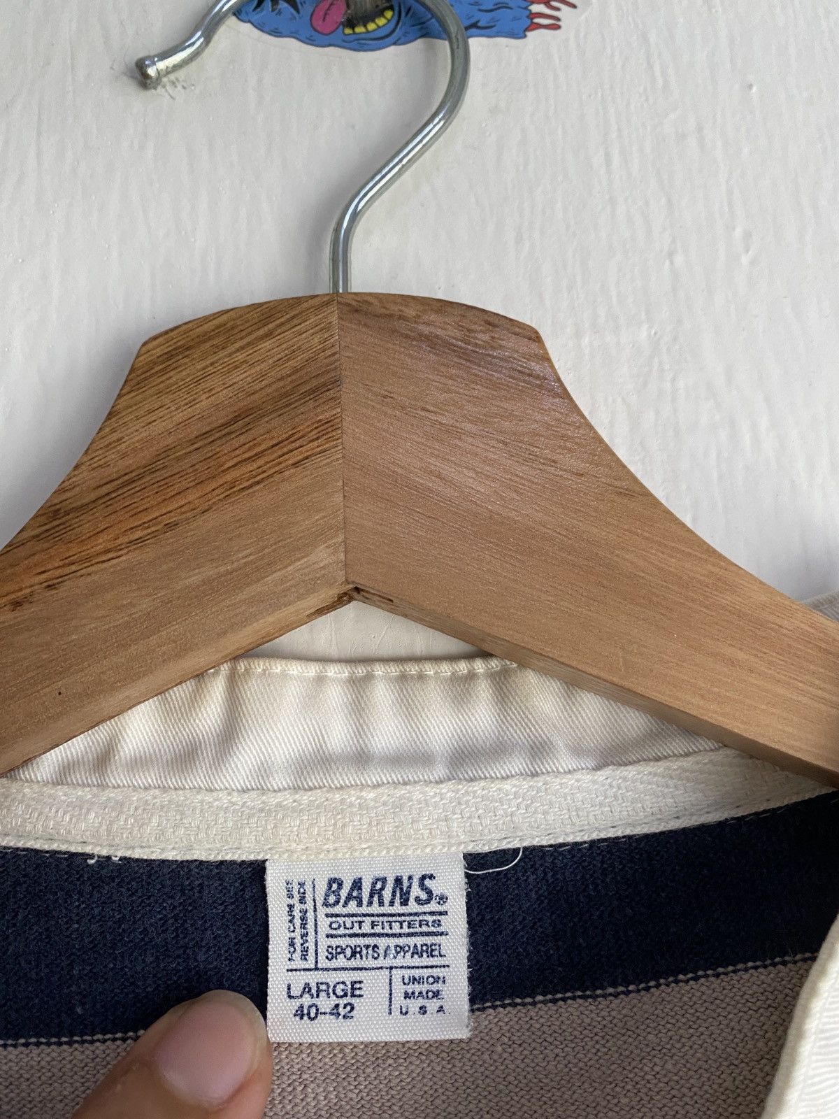BARNS OUTFITTERS × Japanese Brand Barns Outfitter Polo Rugby Tee Size US L / EU 52-54 / 3 - 3 Thumbnail