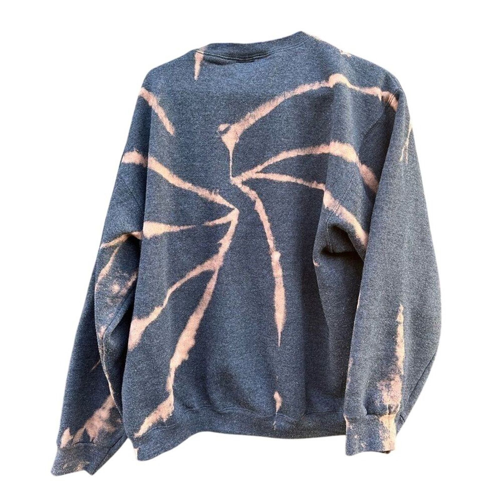 Other Billie Eilish Upcycled Bleach Dyed Crewneck Sweatshirt OOAK Size US L / EU 52-54 / 3 - 10 Thumbnail