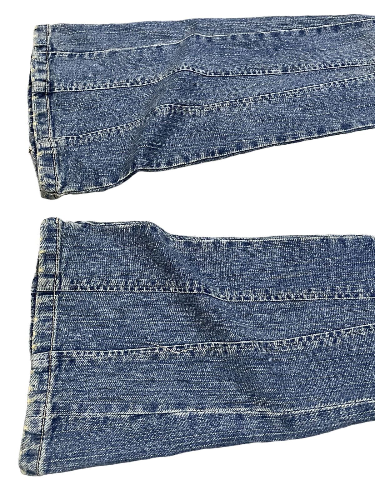 Hysteric Glamour AFT Japan Asymmetrical Cargo Flared Jeans Size 27" / US 4 / IT 40 - 9 Thumbnail