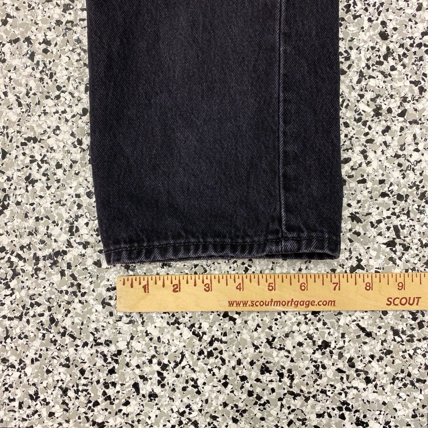 Levi's Levi's Jeans 501 Straight Button Fly Denim Black 30x30 Mens Regular Mid Rise 5-Pocket American Cowboy Modern Vintage No Size US 30 / EU 46 - 2 Thumbnail