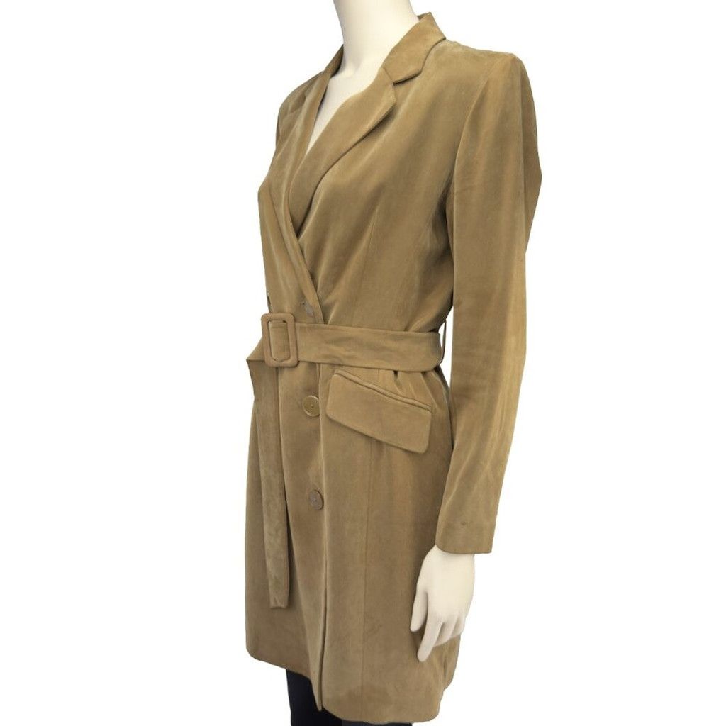 Massimo Dutti MASSIMO DUTTI Blazer Dress / Trench Coat Tan Belted Fall 6 Size M / US 6-8 / IT 42-44 - 5 Thumbnail