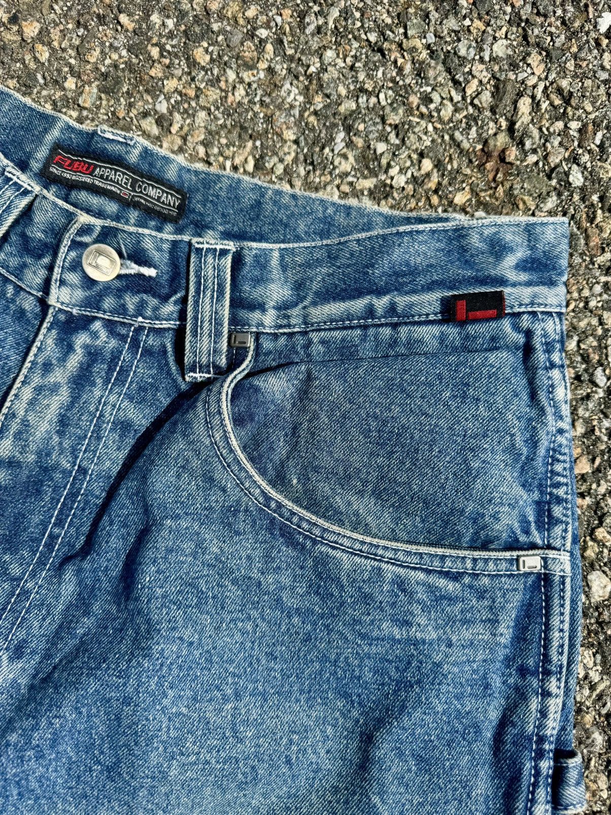 Fubu × Vintage 1990’s Vintage FUBU Baggy Y2K Hip Hop Denim Jeans Size US 34 / EU 50 - 7 Thumbnail