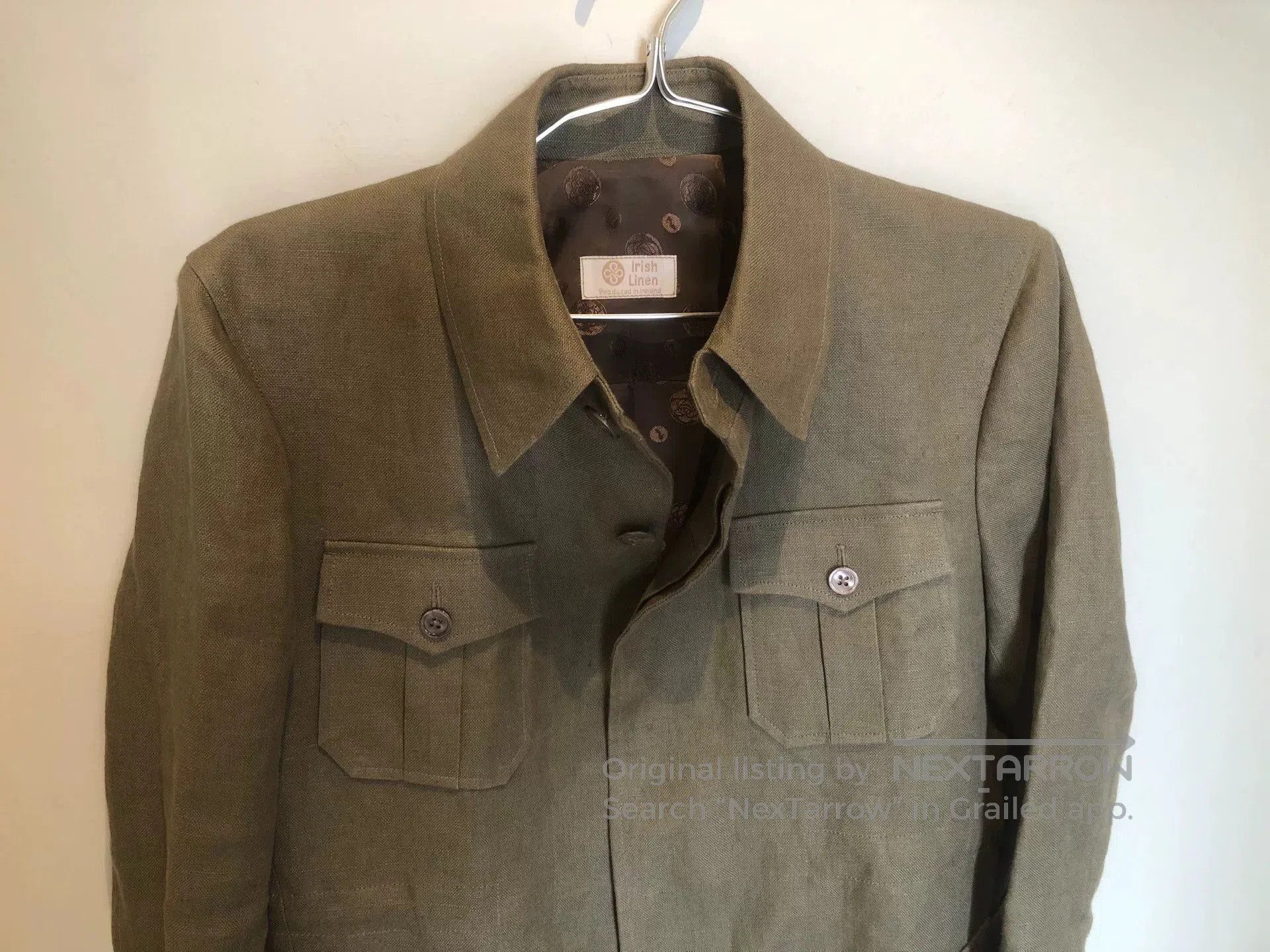 Japanese Brand Brooks Brothers Men's Linen Zhongshan Suit. Size US M / EU 48-50 / 2 - 3 Thumbnail