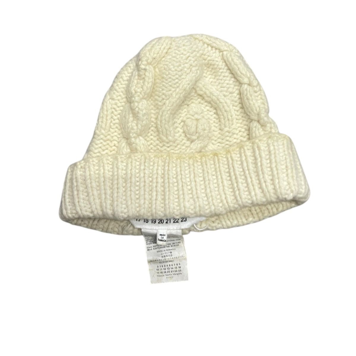 MM14 MAISON MARTIN MARGEILA KNIT WOOL BEANIE HAT