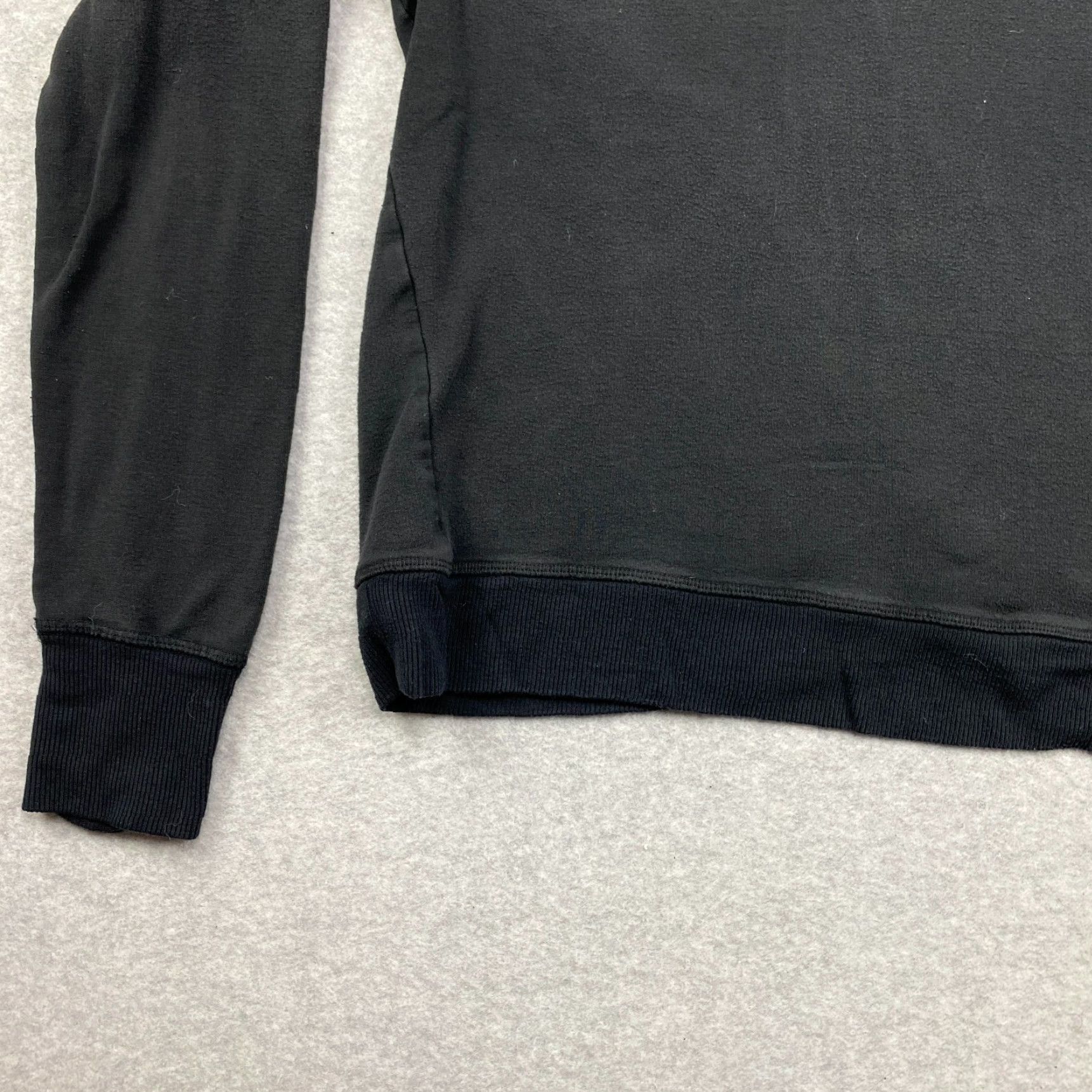 Athleta Athleta Hoodie Womens Small Black Fleece Thumbholes Stretch Criss Cross Back Size S / US 4 / IT 40 - 3 Thumbnail