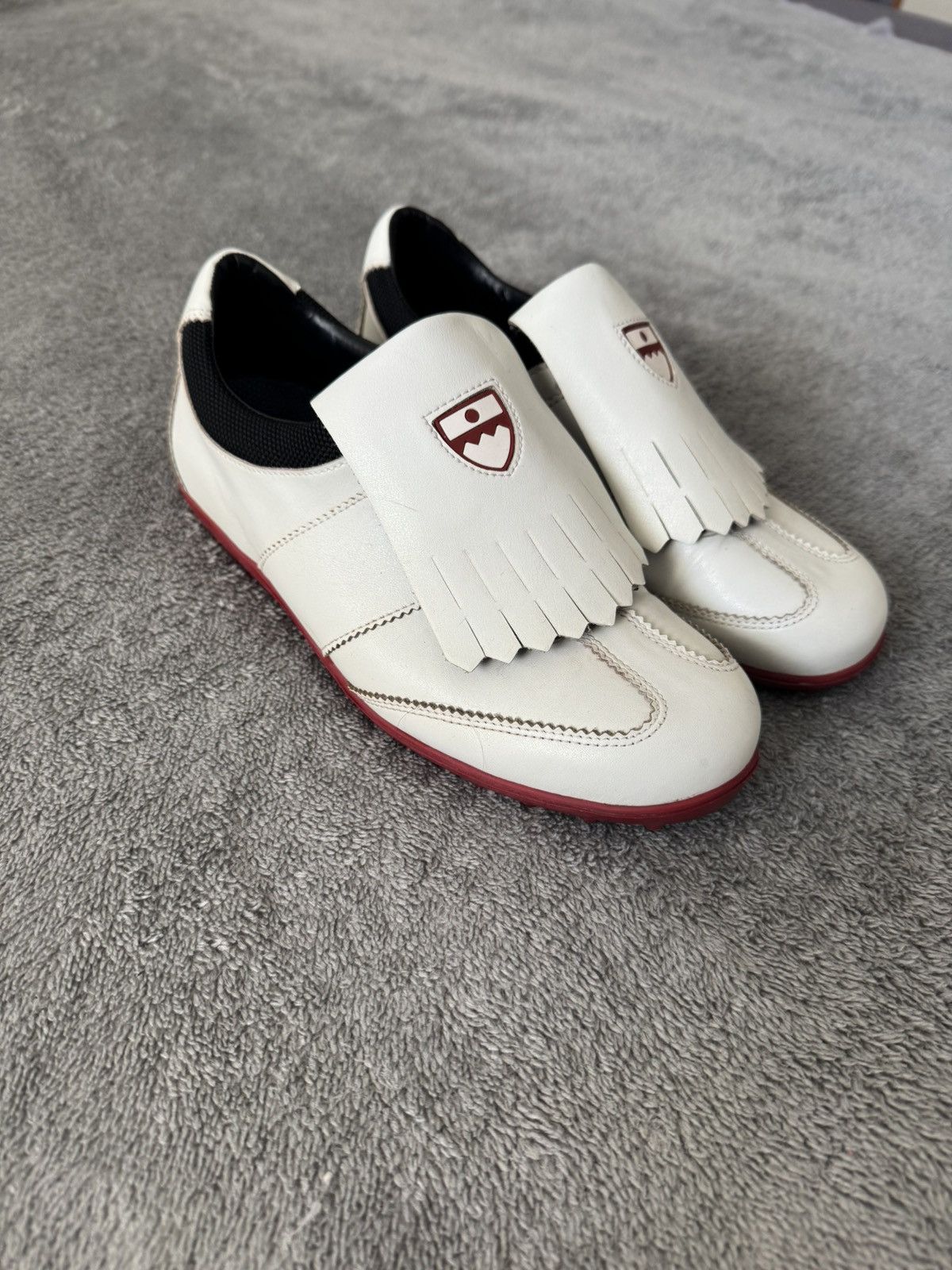 Archival Clothing x Bally Vintage Bally Woman Golf Leather Low Trainers Shoes in White, Women's (Size 7.5)