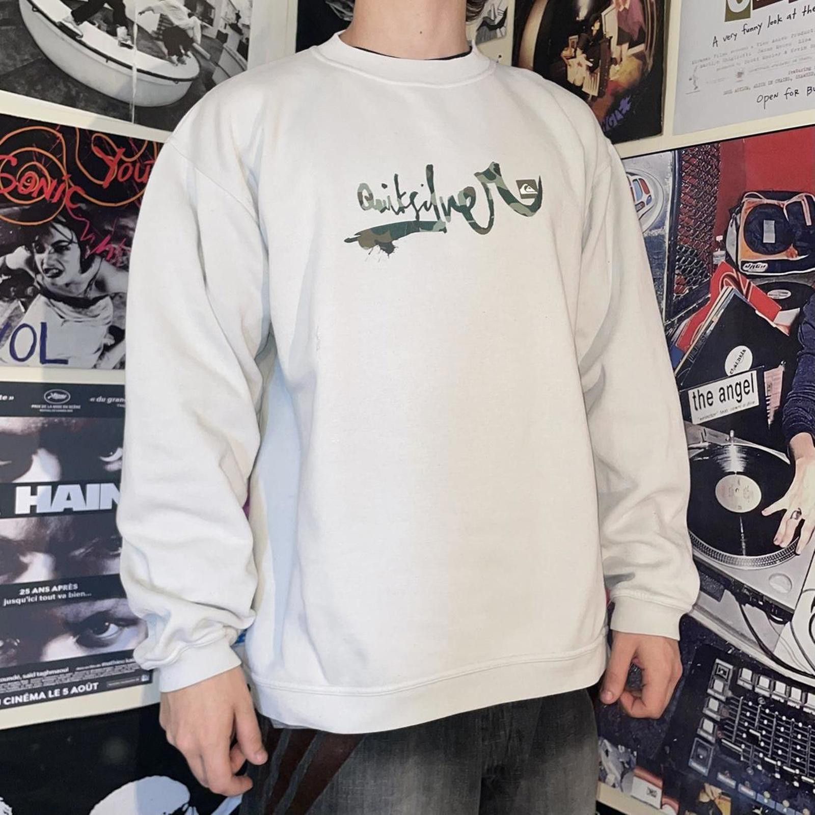 Quiksilver Quiksilver 00s Printed Baggy Sweatshirt XL Size US XL / EU 56 / 4 - 6 Thumbnail