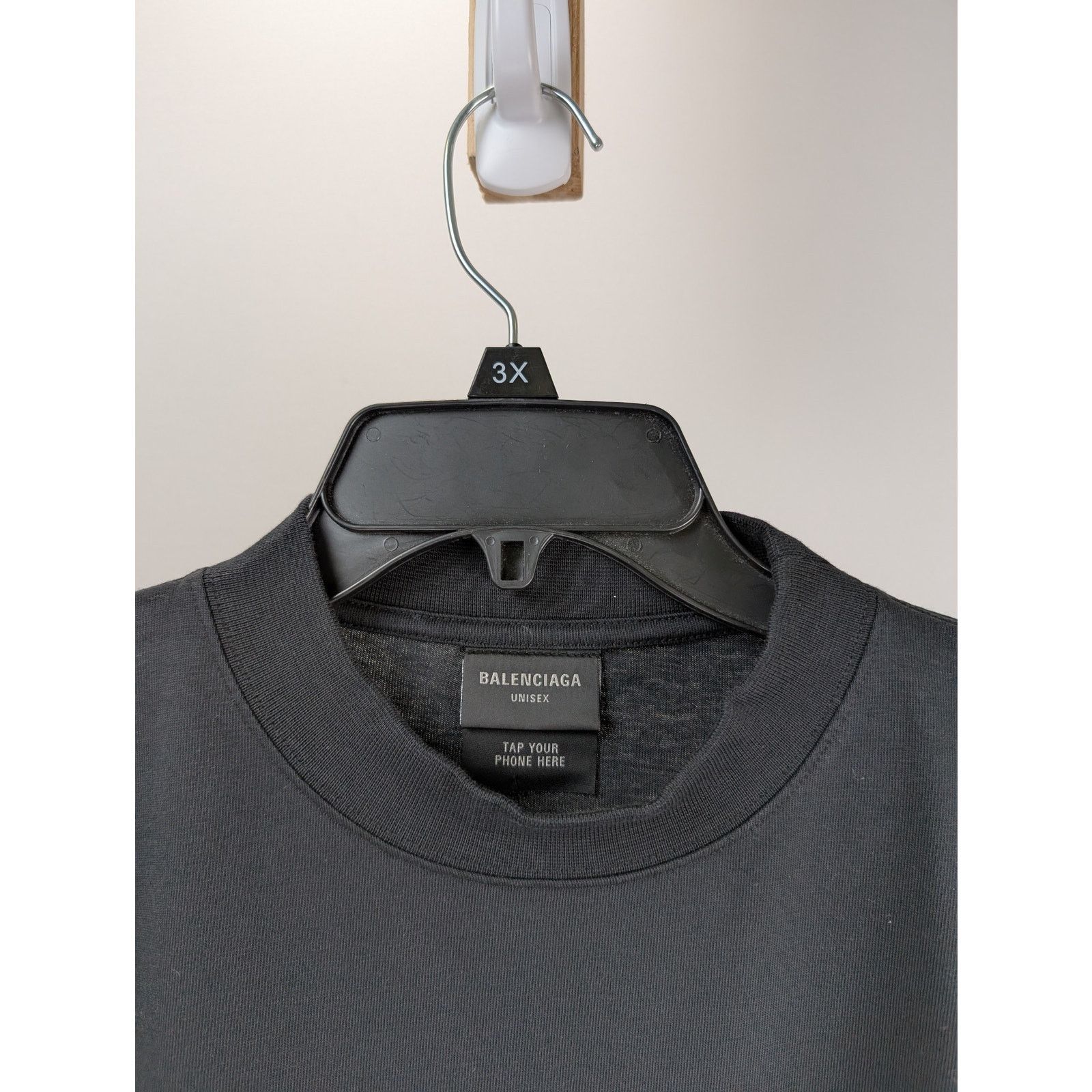 Balenciaga o1rshd1 Need for Speed Long Sleeve Large Fit T-Shirt Black Size US M / EU 48-50 / 2 - 7 Thumbnail