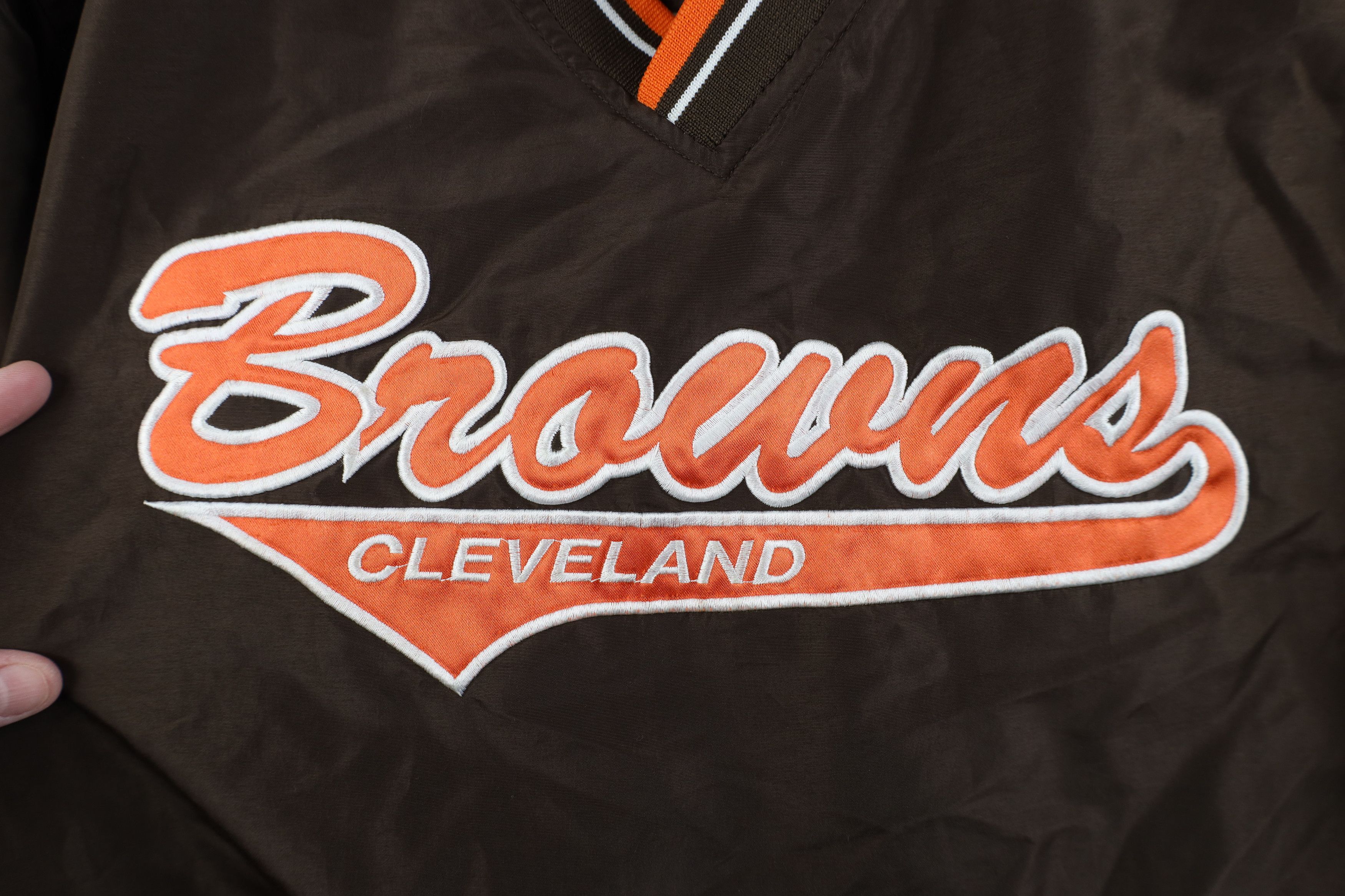 Puma Vintage 90s Puma Cleveland Football Windbreaker Jacket Size S / US 4 / IT 40 - 4 Thumbnail