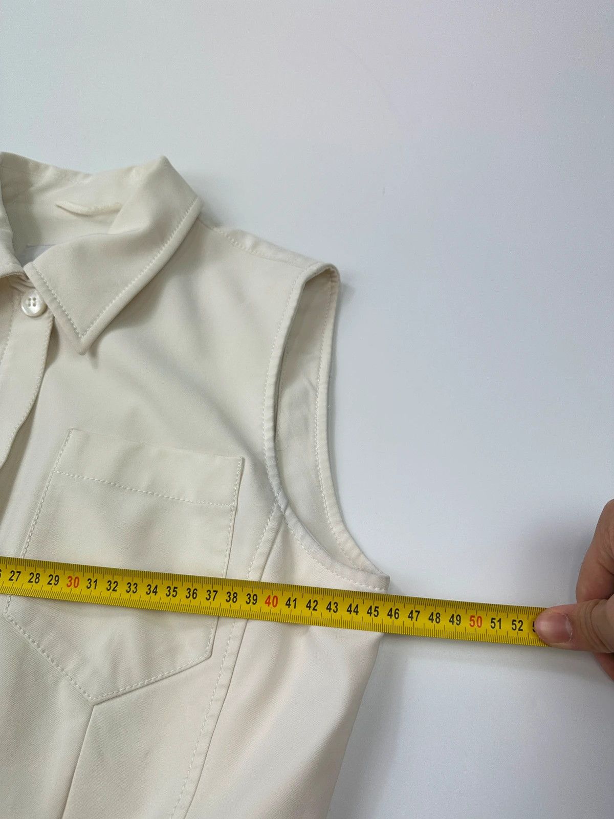 Prada Prada Milano SS1998 White Vest Top Sleeveless Jacket Size M / US 6-8 / IT 42-44 - 13 Thumbnail