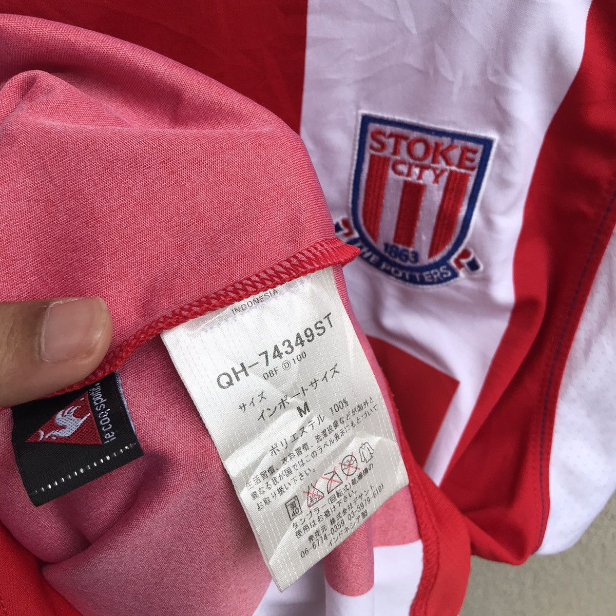 Vintage STOKE CITY club jersey lecoq england football