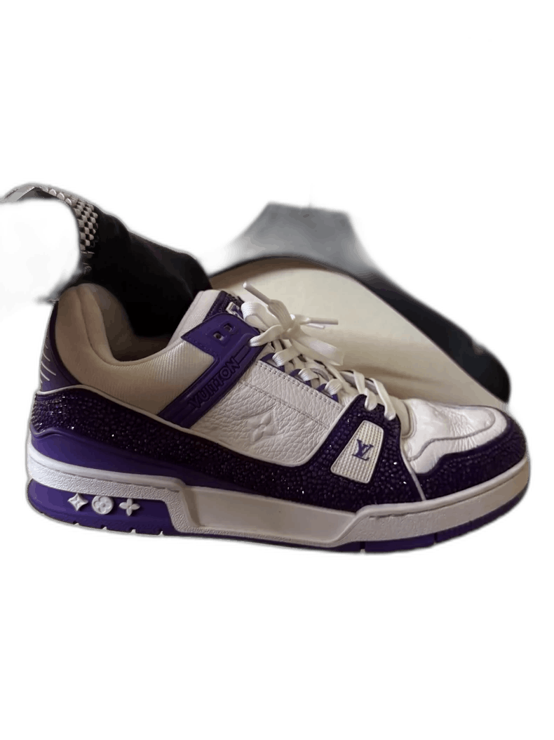 Louis Vuitton New Purple Louis Vuitton Trainer Sneakers for Sale Size US 8.5 / EU 41-42 - 1 Thumbnail