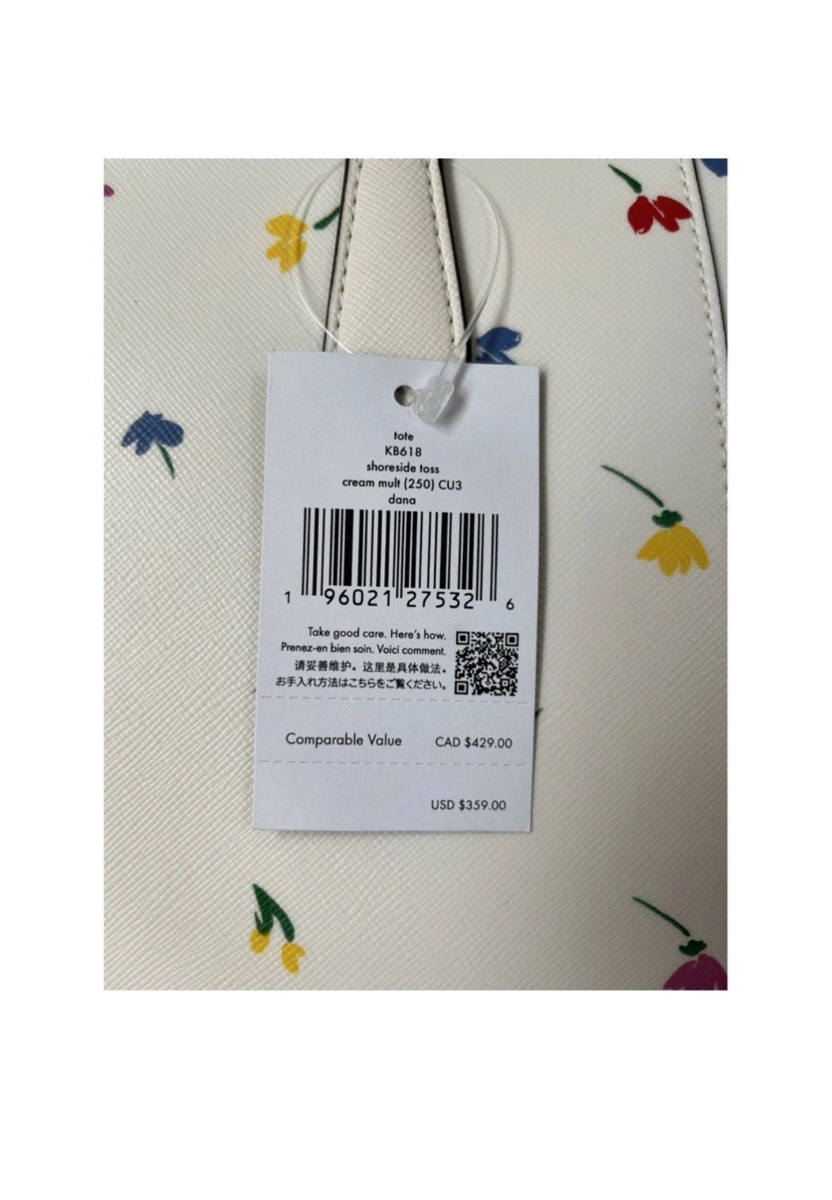 Kate Spade Kate Spade Dana Floral Tote Floral Large NWT Size ONE SIZE - 3 Thumbnail