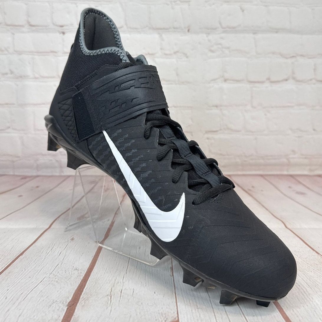 Nike Nike Alpha Menace Pro 2 Mid Black White Football Cleats Size US 13 / EU 46 - 2 Thumbnail