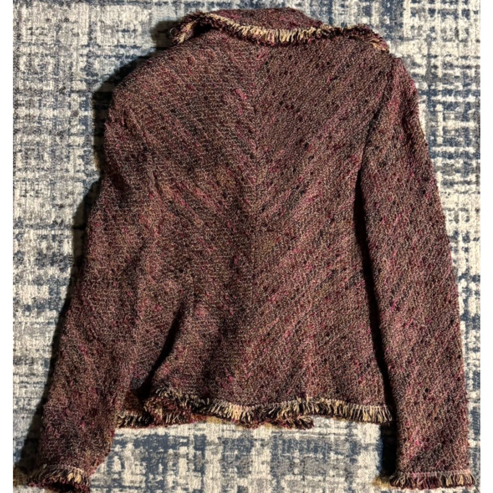 St. John VINTAGE St. John Blazer Shirt Jacket Five-Button Lined Plum 12 Womens USA Blazer Jacket Formal Cropped Seasonal? Size XL / US 12-14 / IT 48-50 - 5 Thumbnail