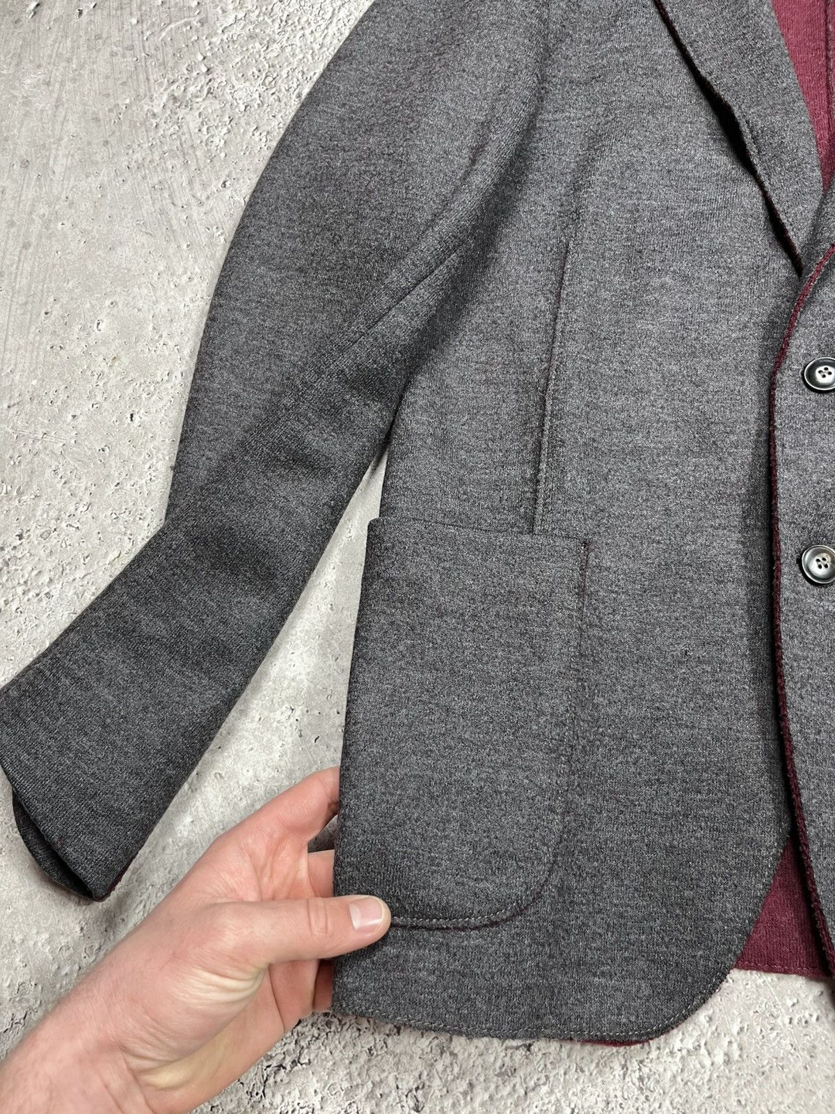 Armani Collezioni Armani Collezioni Men’s Wool Blend Grey Blazer Jacket Size US M / EU 48-50 / 2 - 9 Thumbnail