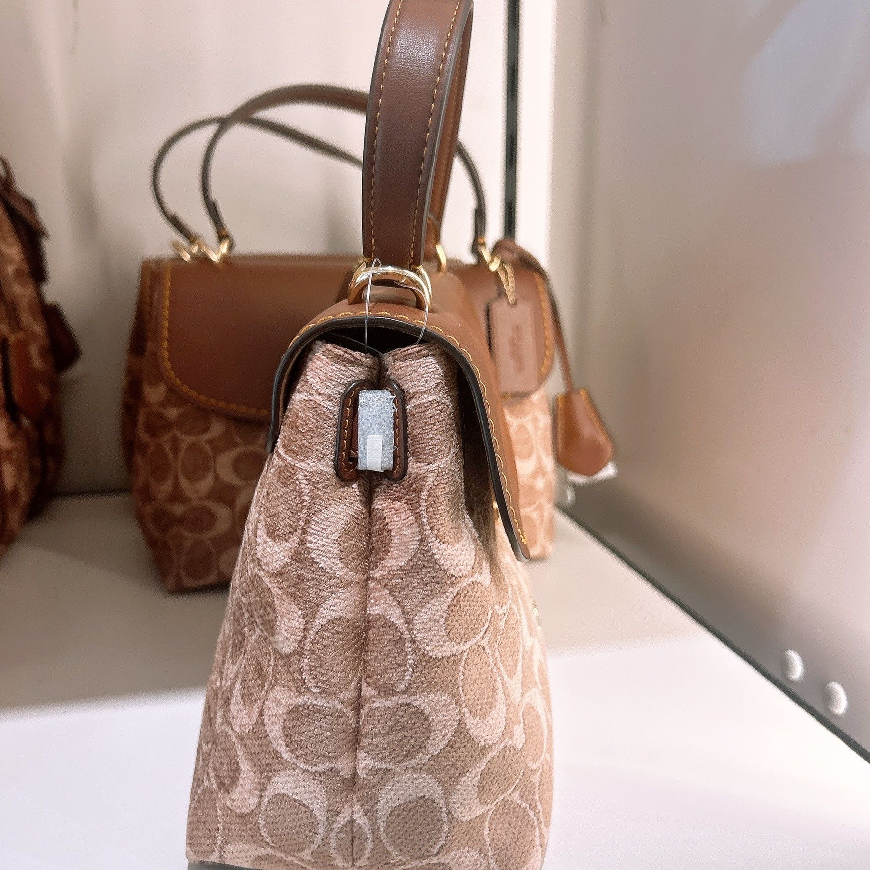 Coach Emory Top Handle Bag In Signature Chenille CDB08 Size ONE SIZE - 3 Thumbnail