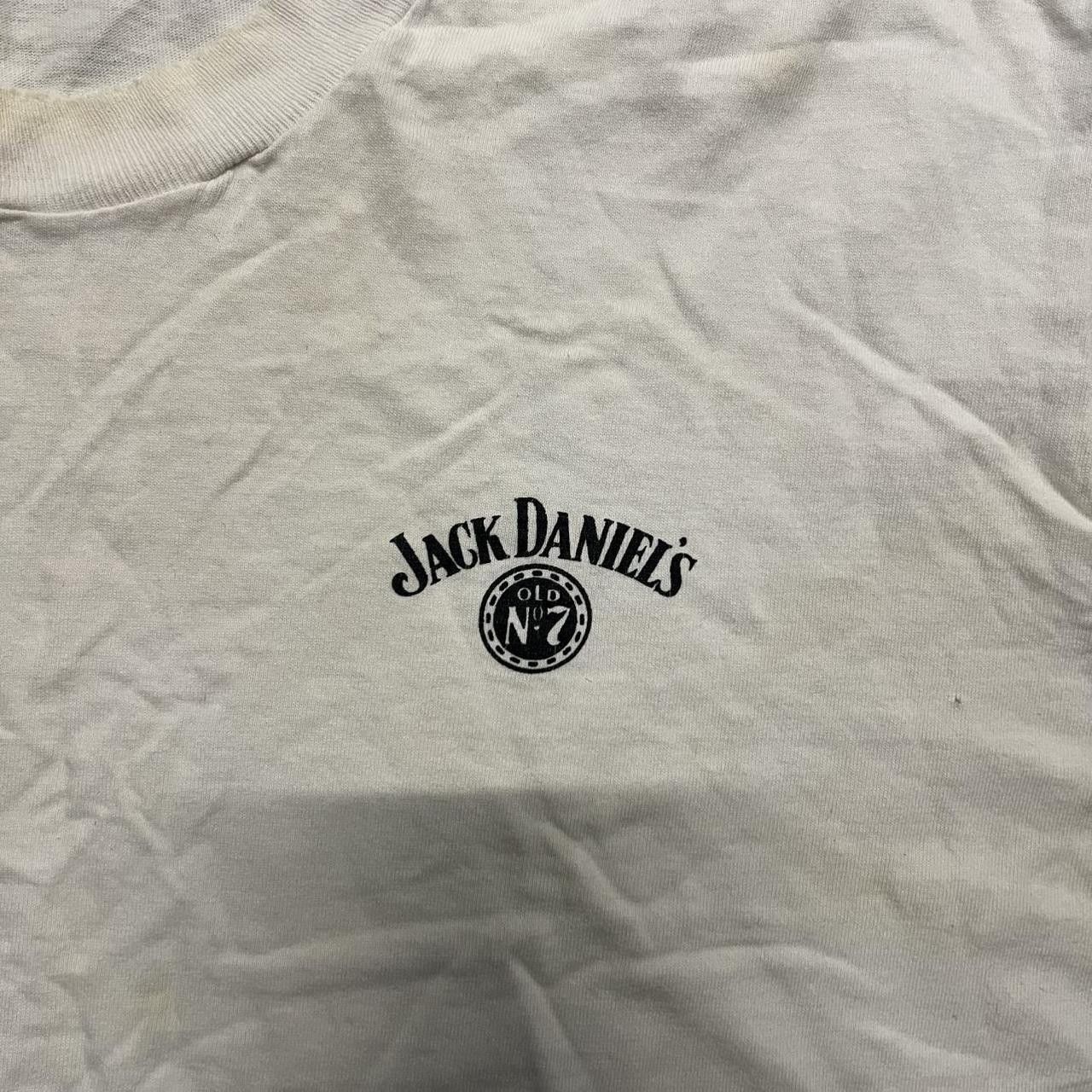 Vintage Crazy Vintage Y2K/2000s Distressed Jack daniels Sleeveless Tank Top! Size US XL / EU 56 / 4 - 2 Thumbnail