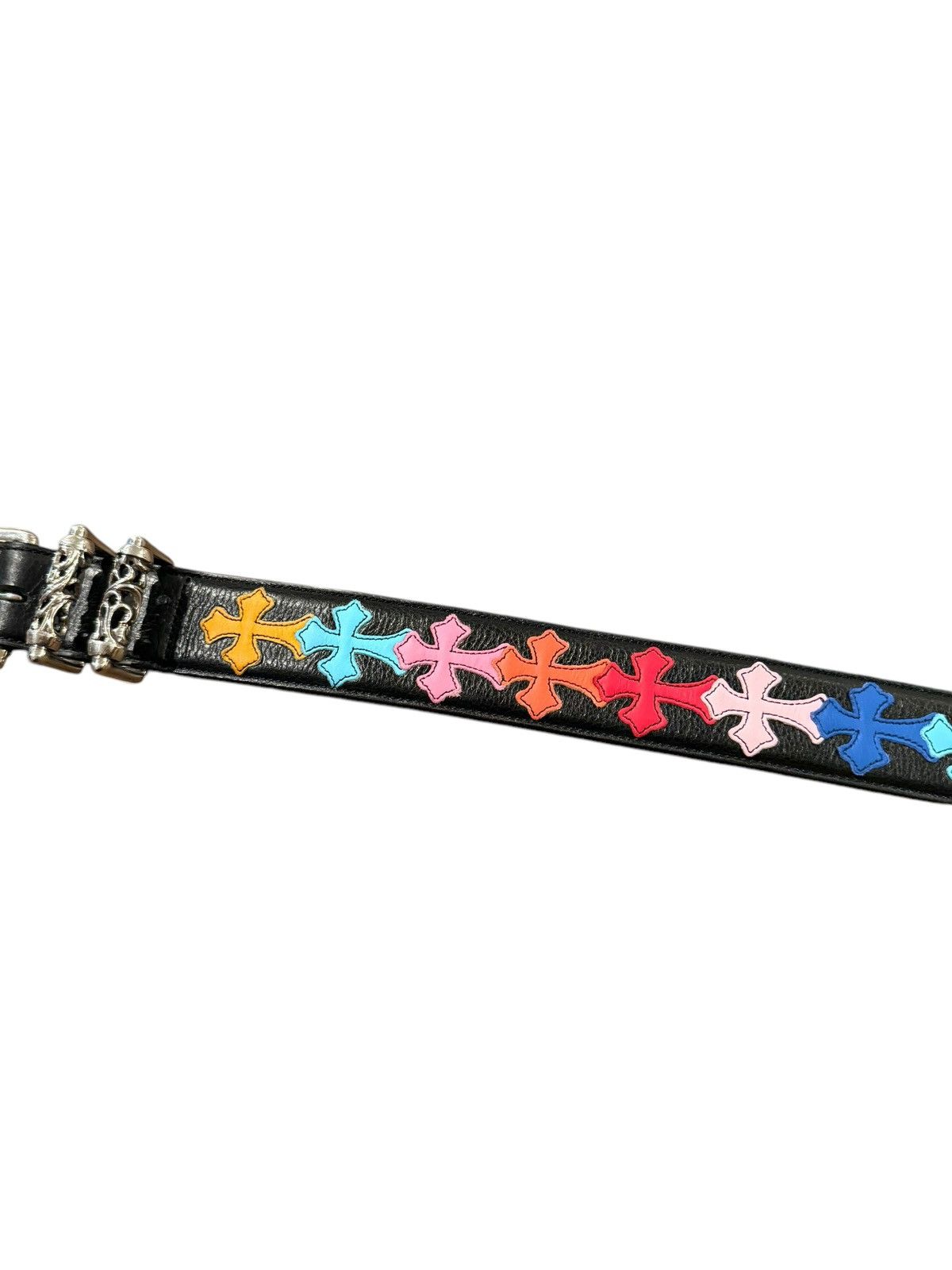 Chrome Hearts 1/1 Multi Color Cross Patch Roller Belt Size 34 - 6 Thumbnail
