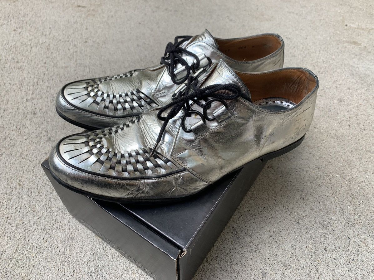 Number (N)ine Number (N)ine SS04 Silver Derby Shoes Size US 9 / EU 42 - 22 Thumbnail