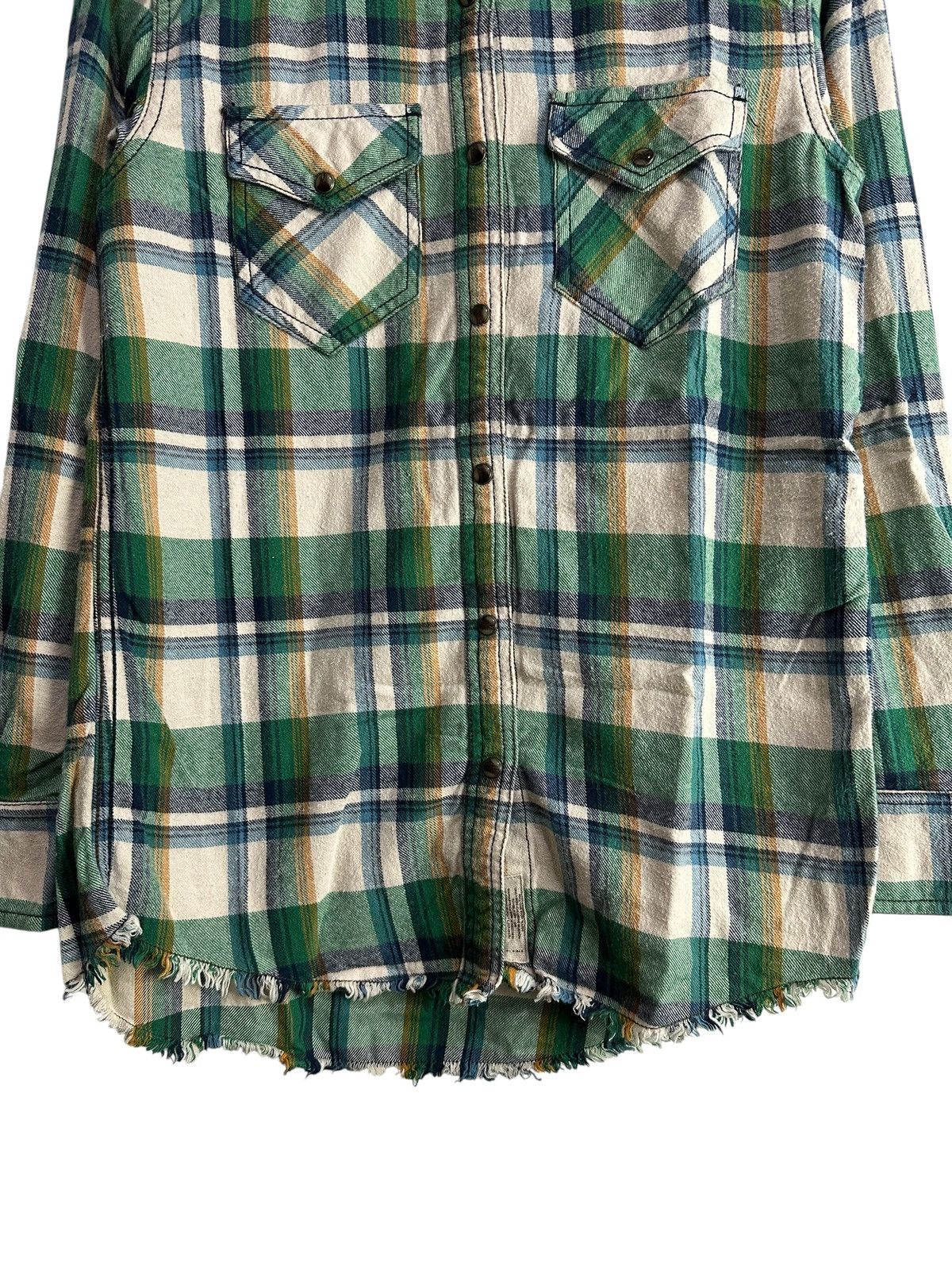GOA 2000s GOA distressed metal button crinkle western shirt Size US M / EU 48-50 / 2 - 3 Thumbnail
