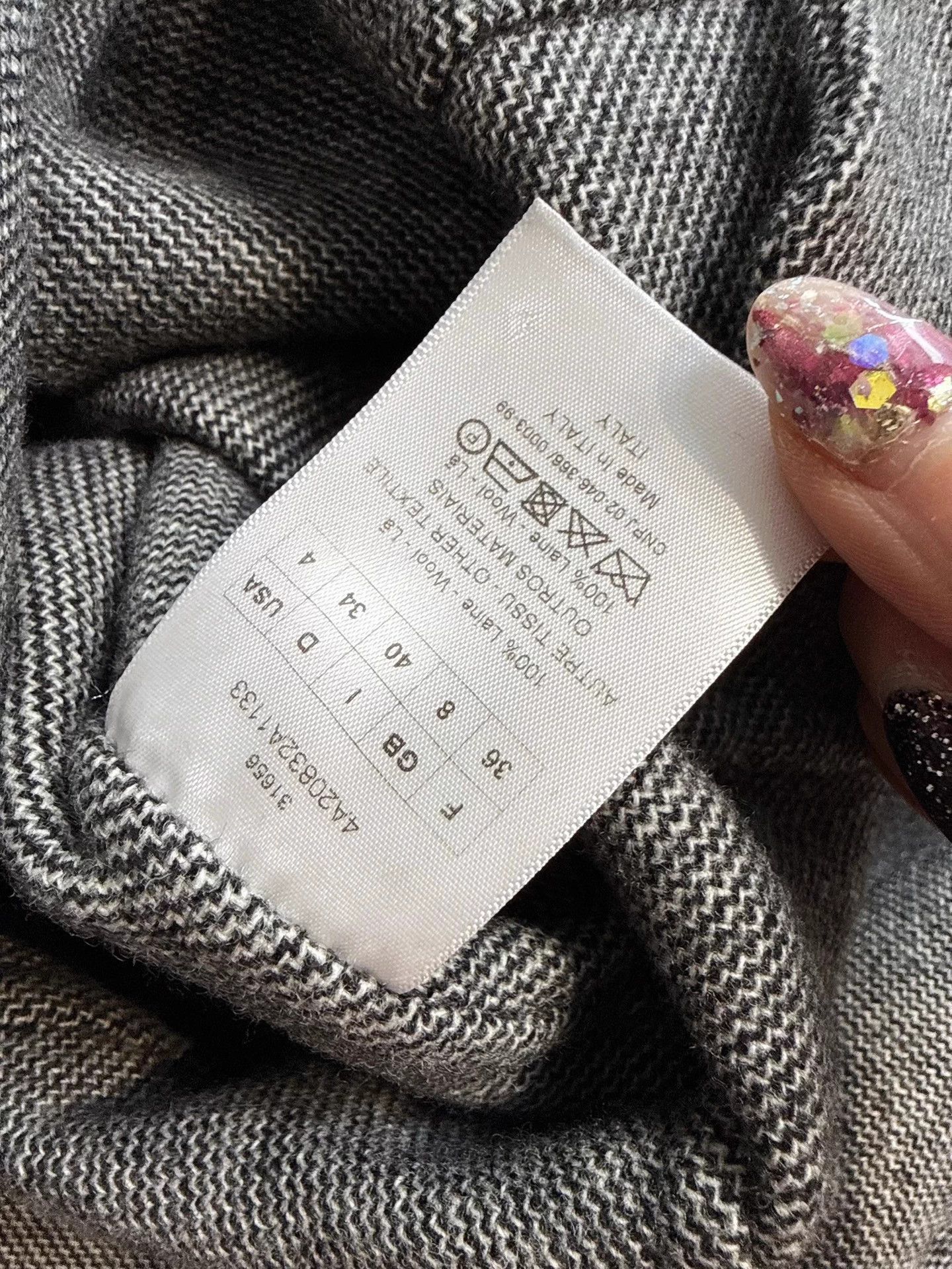 Dior Dior Gray Tweed Waist-Cinched Full Skirt Long Wool Coat 36 Size XS / US 0-2 / IT 36-38 - 6 Thumbnail