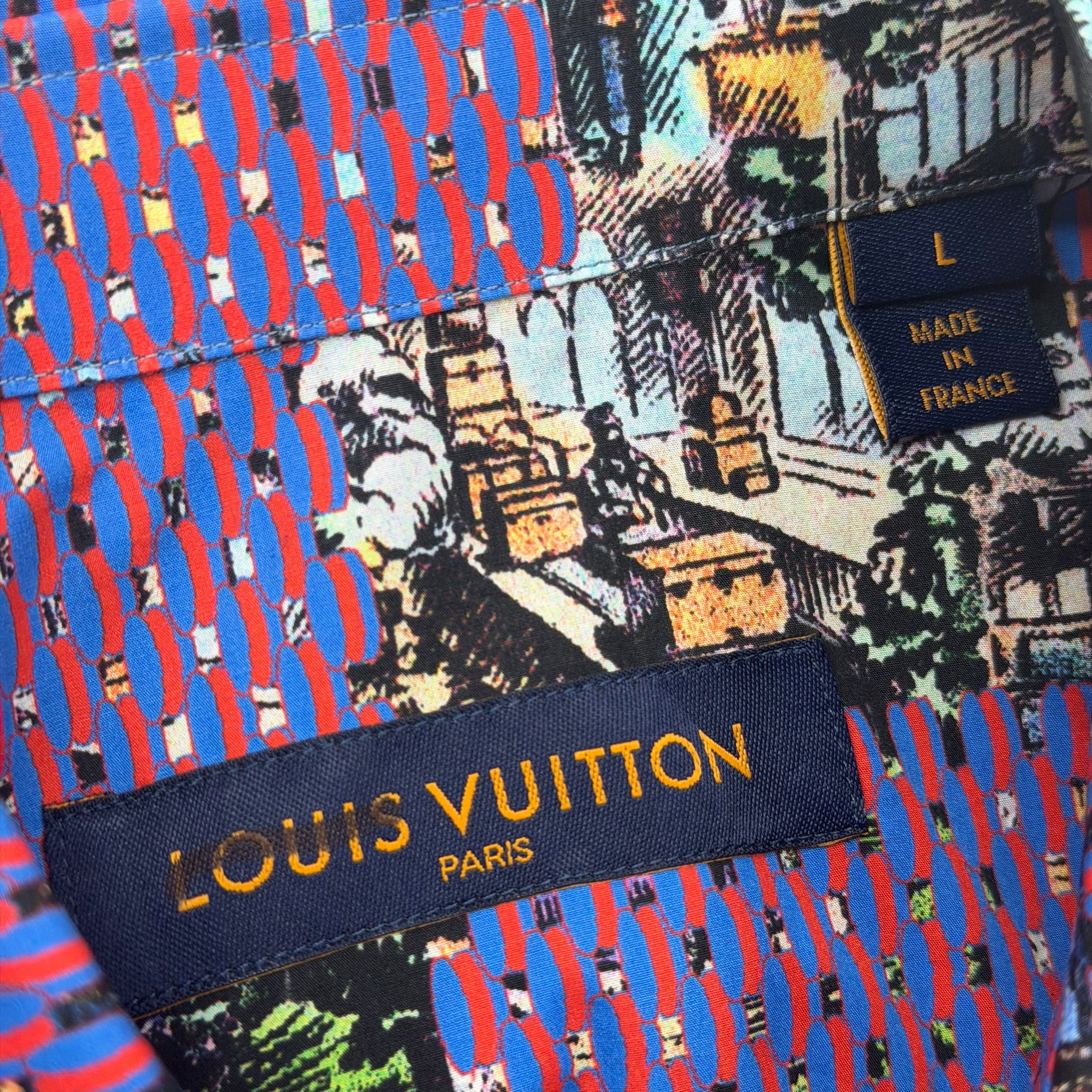 Louis Vuitton Louis Vuitton Damier Printed Shirt L Size US L / EU 52-54 / 3 - 6 Thumbnail