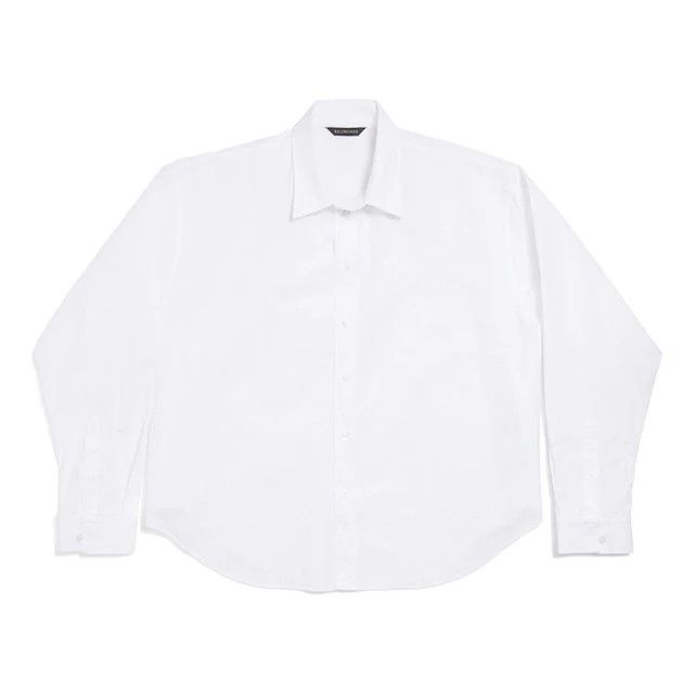 Balenciaga o1bcso1str0326 Regular Fit Shirt in White Size M / US 6-8 / IT 42-44 - 1 Thumbnail
