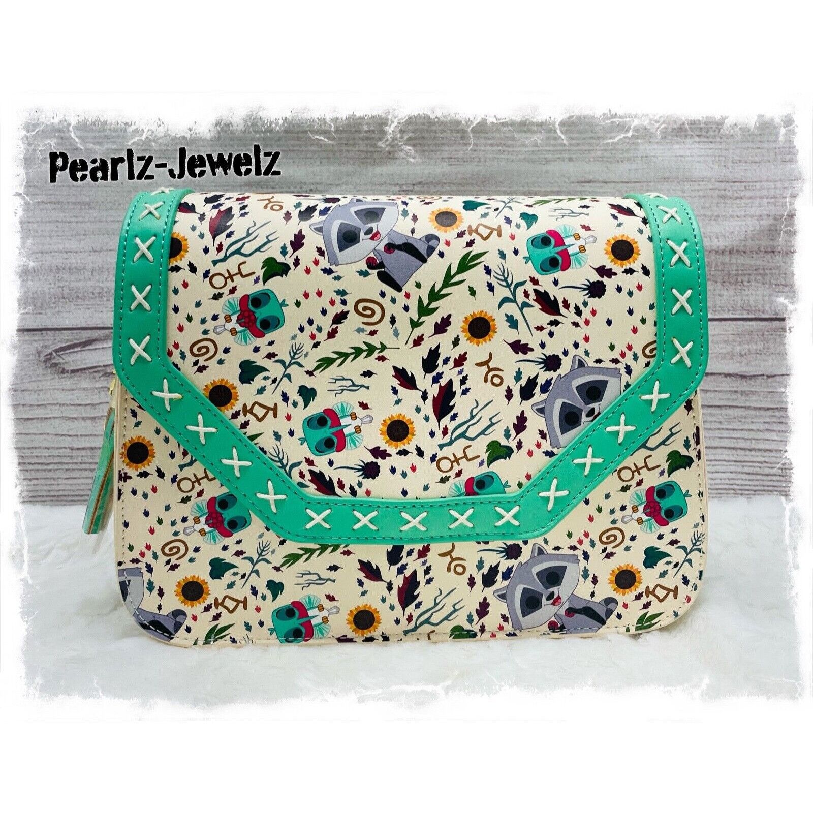 image of Disney Loungefly Funko Pop! Pocahontas Flit & Meeko Crossbody Bag, Women's