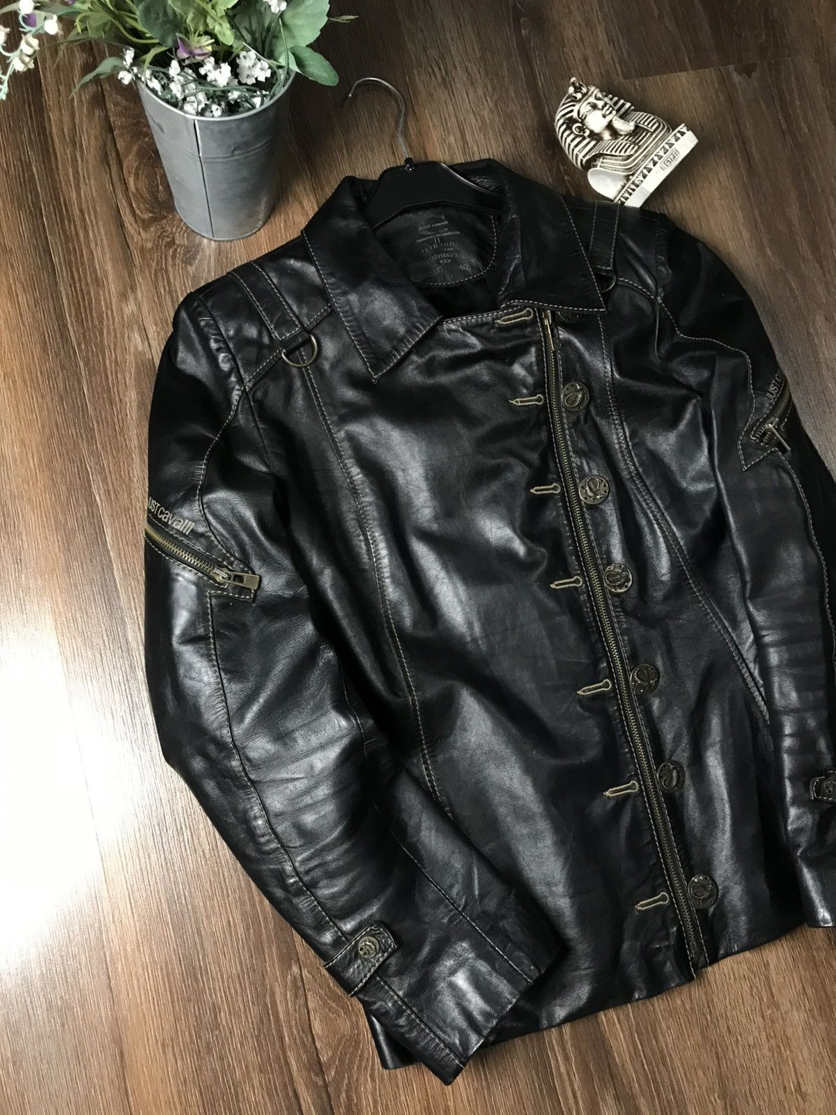 Just Cavalli Just Cavalli Leather Jacket Size S / US 4 / IT 40 - 4 Thumbnail